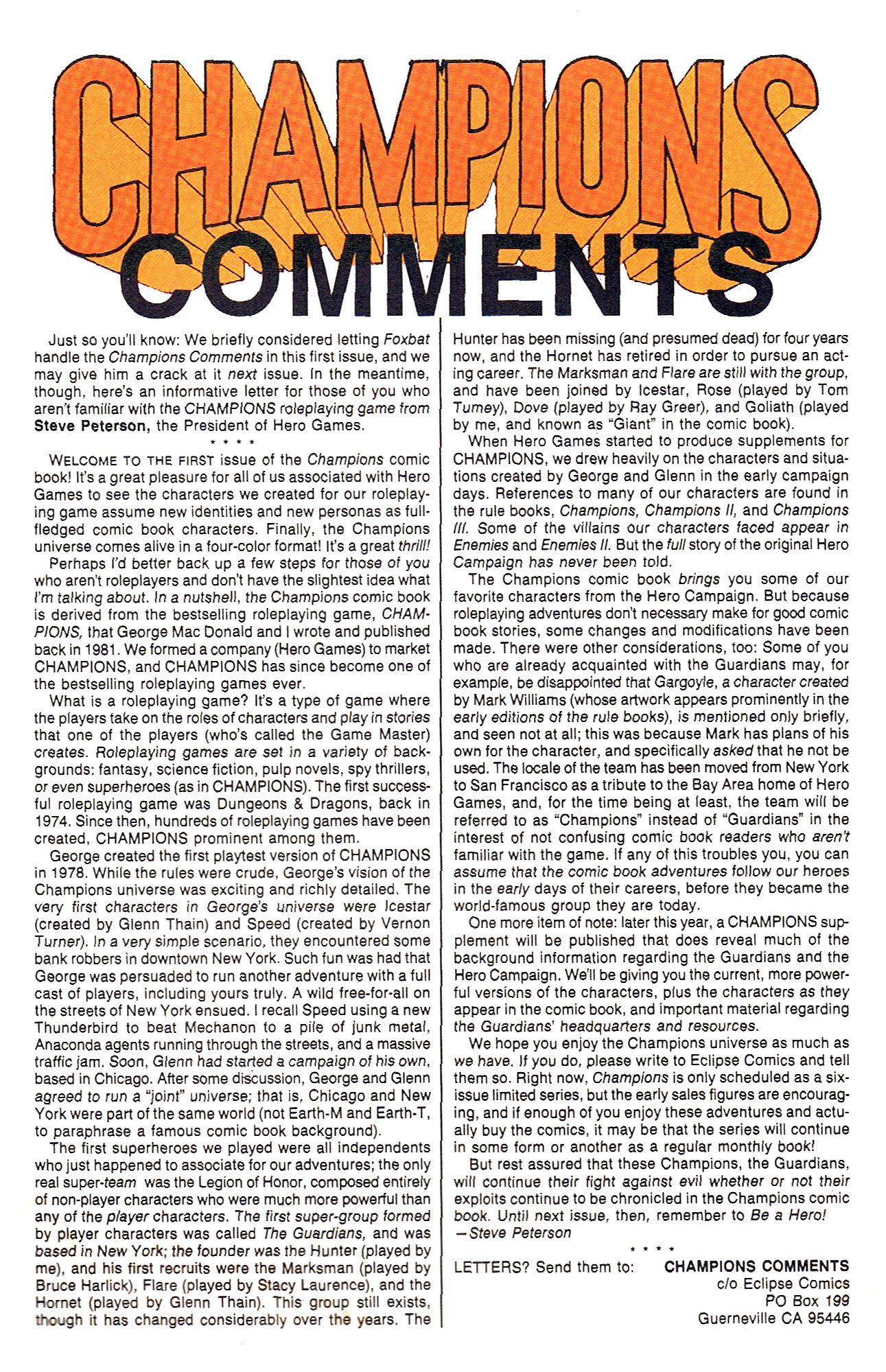 Read online Champions (1986) comic -  Issue #1 - 33