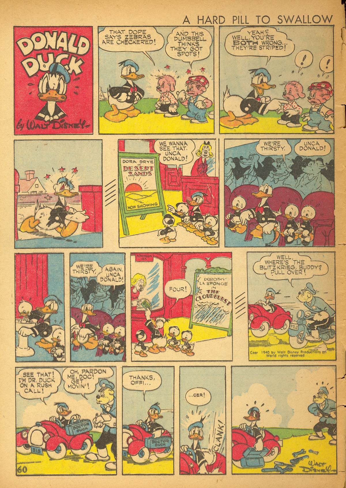 Read online Walt Disney's Comics and Stories comic -  Issue #27 - 62