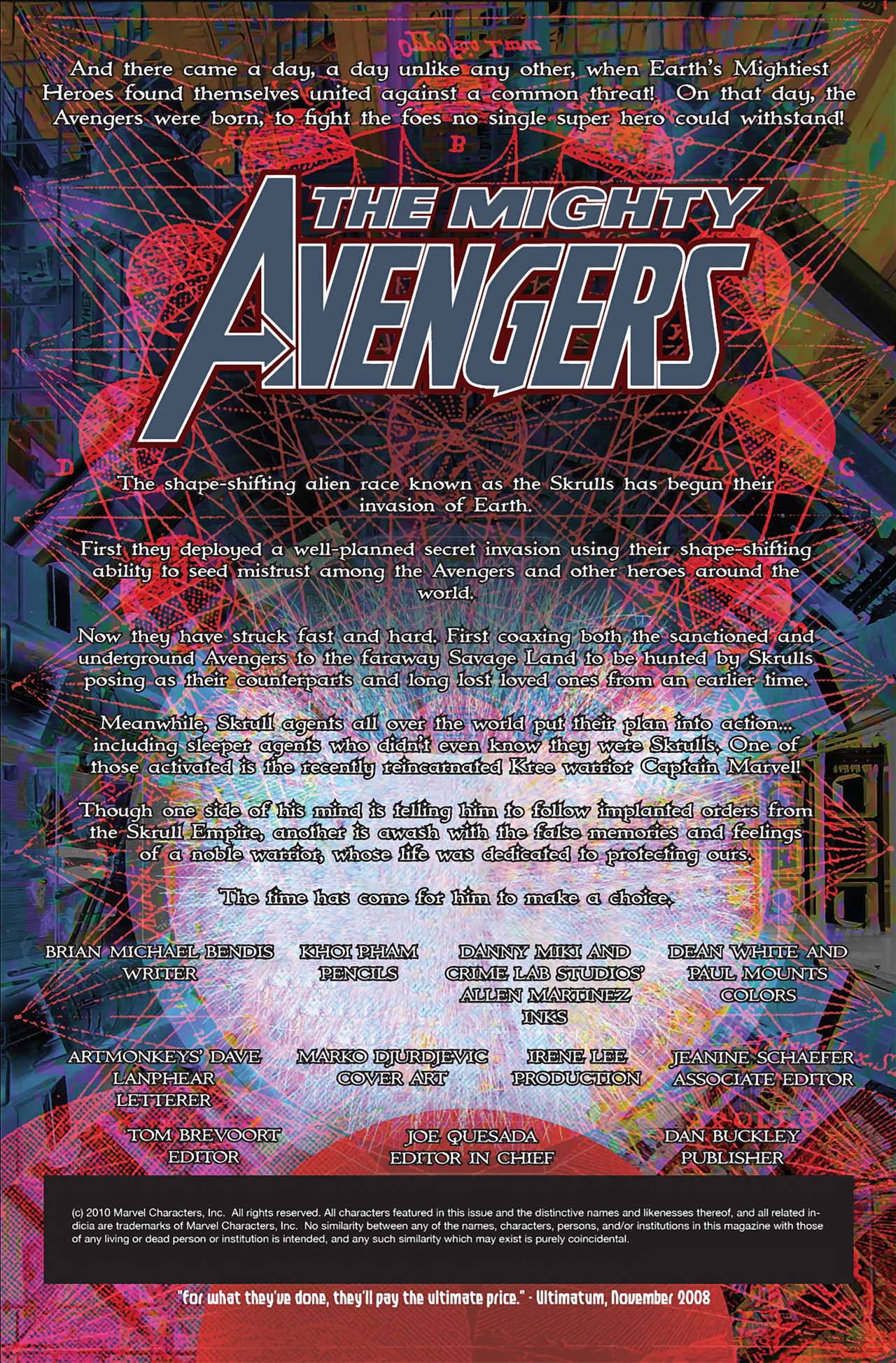 Read online The Mighty Avengers comic -  Issue #19 - 2