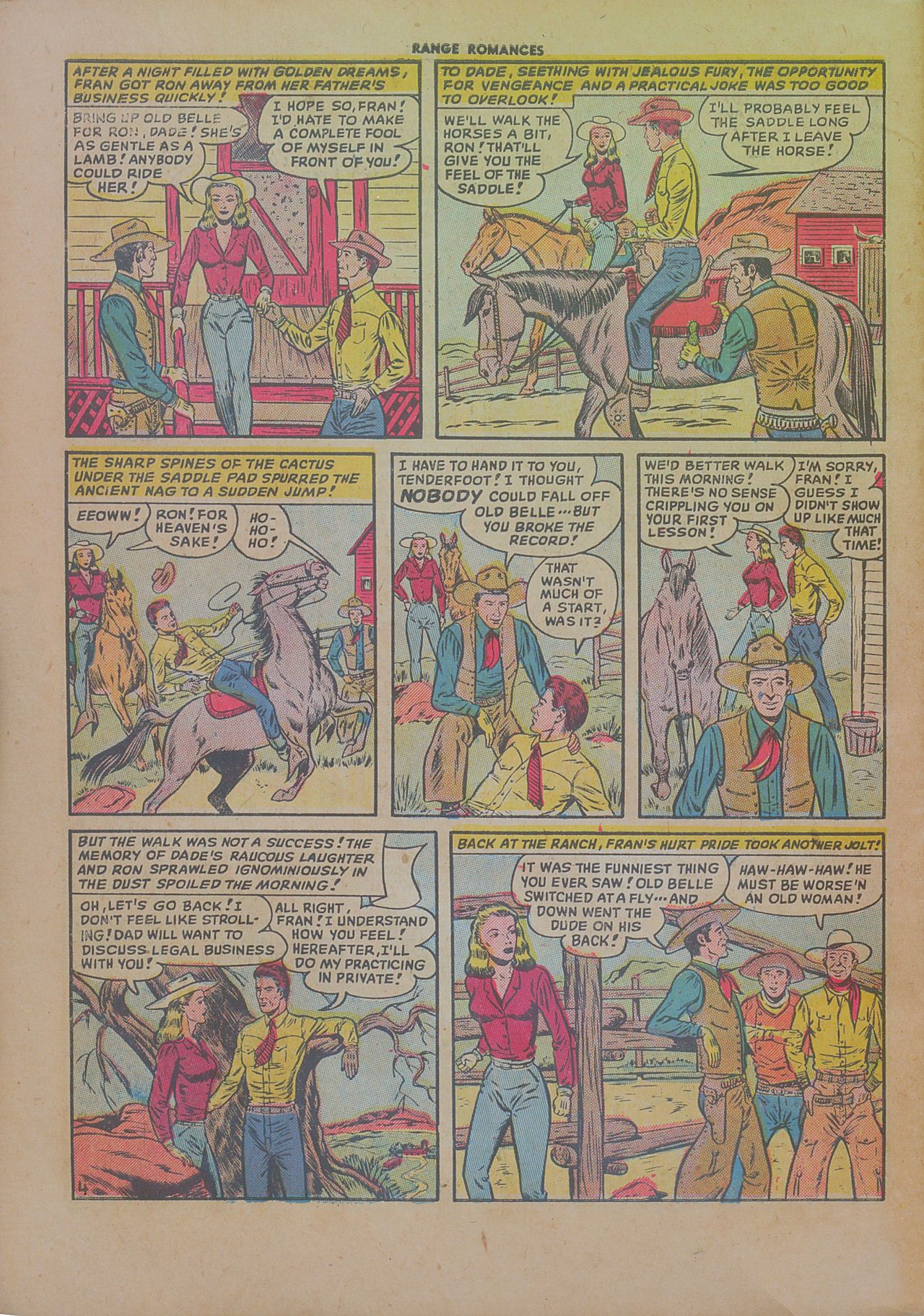 Read online Range Romances comic -  Issue #1 - 30