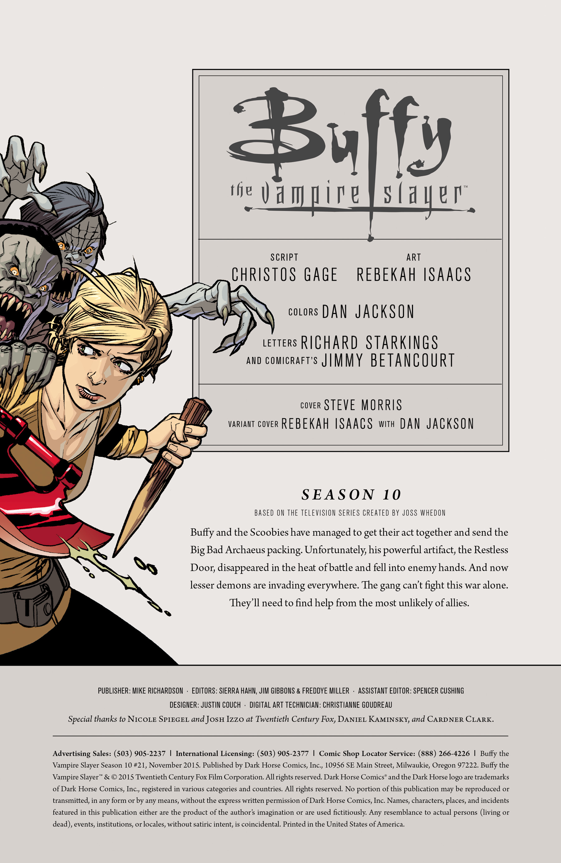 Read online Buffy the Vampire Slayer Season Ten comic -  Issue #21 - 2