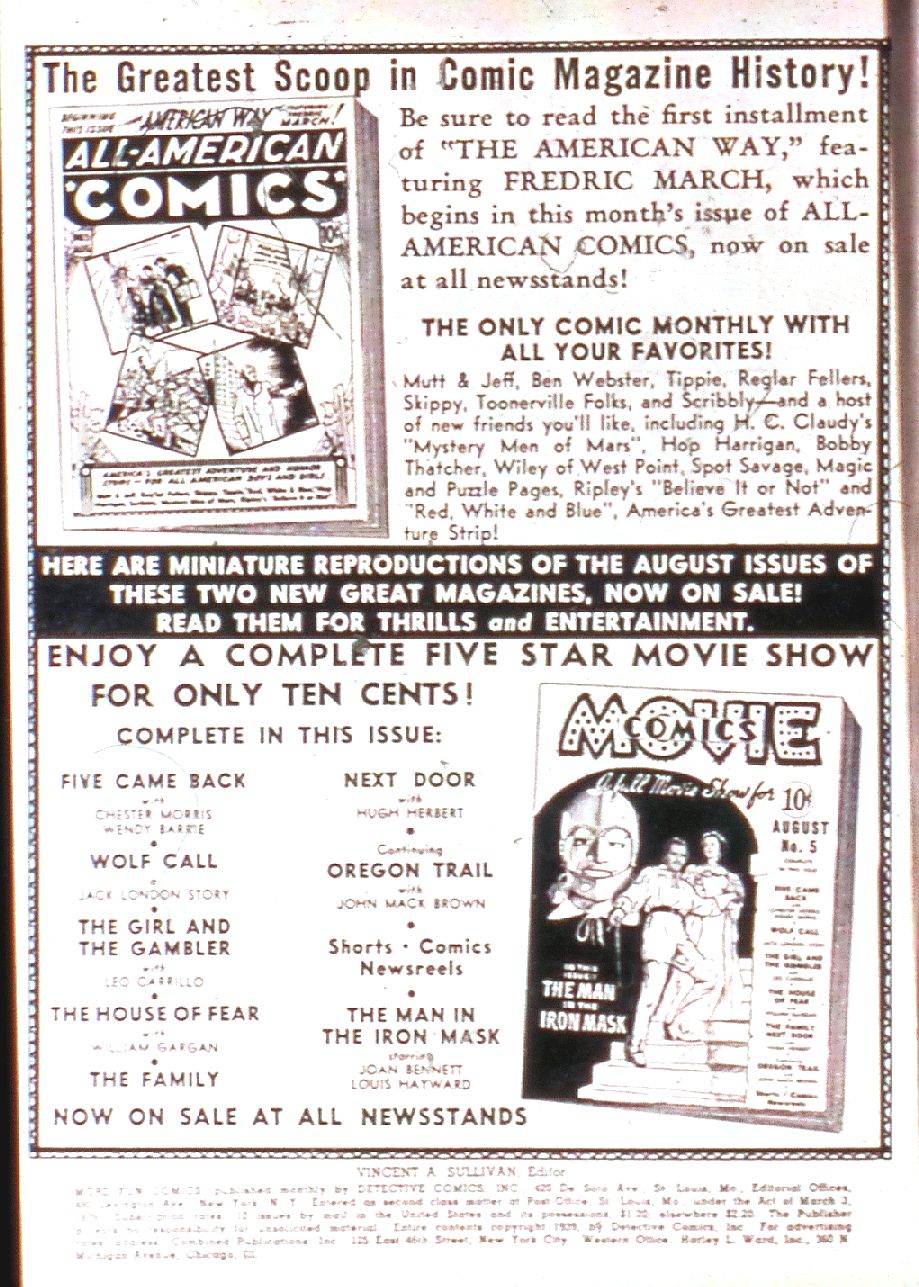 Read online More Fun Comics comic -  Issue #43 - 2