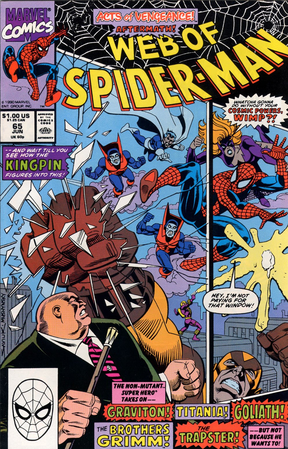 Read online Web of Spider-Man (1985) comic -  Issue #65 - 1