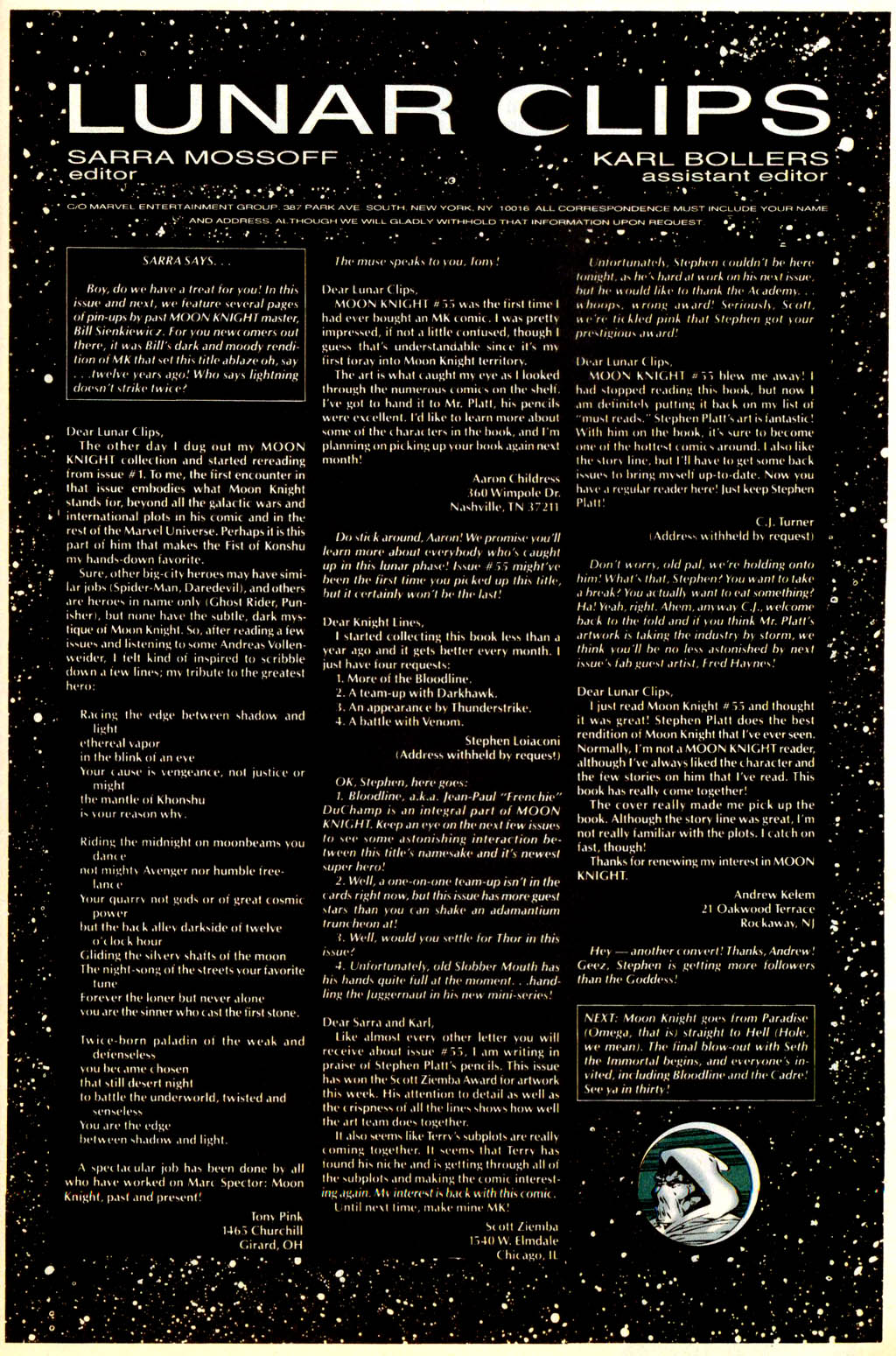 Read online Marc Spector: Moon Knight comic -  Issue #57 - 21