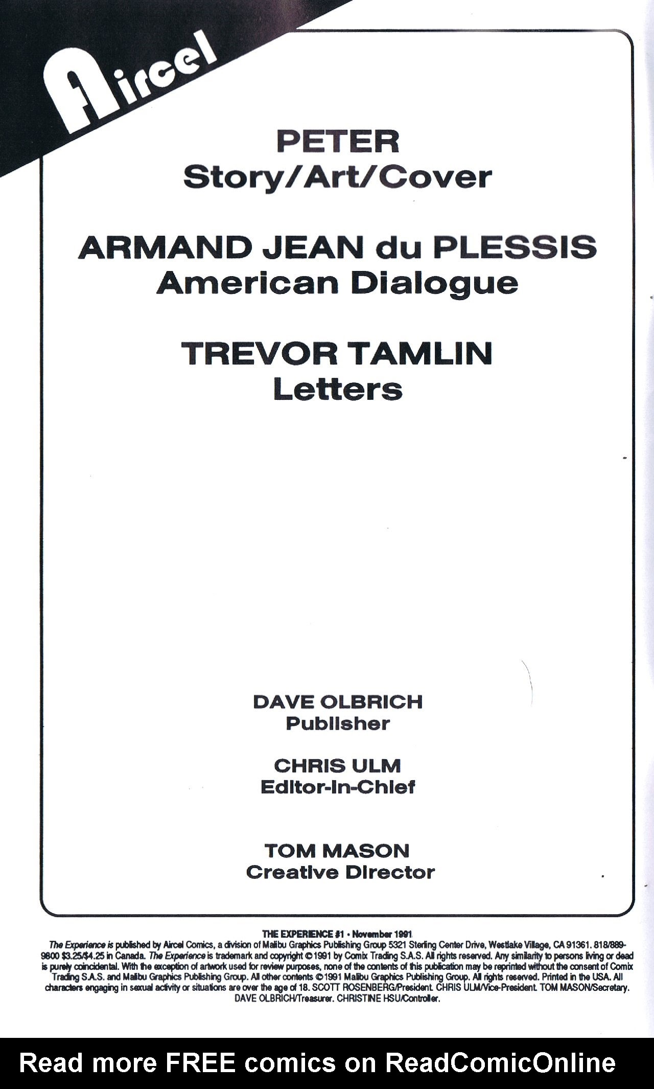 Read online Experience comic -  Issue # Full - 2