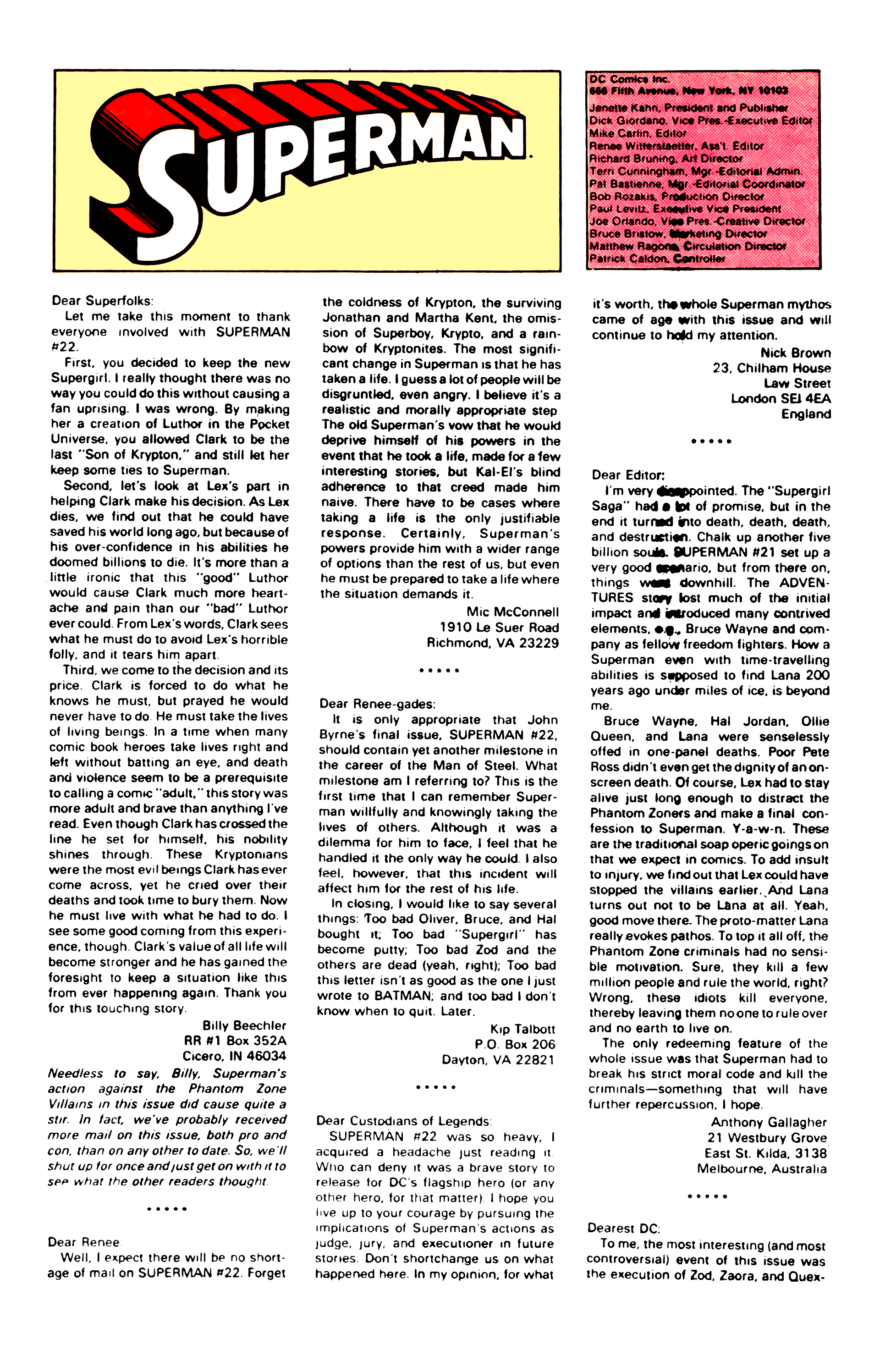 Read online Superman (1987) comic -  Issue #26 - 24