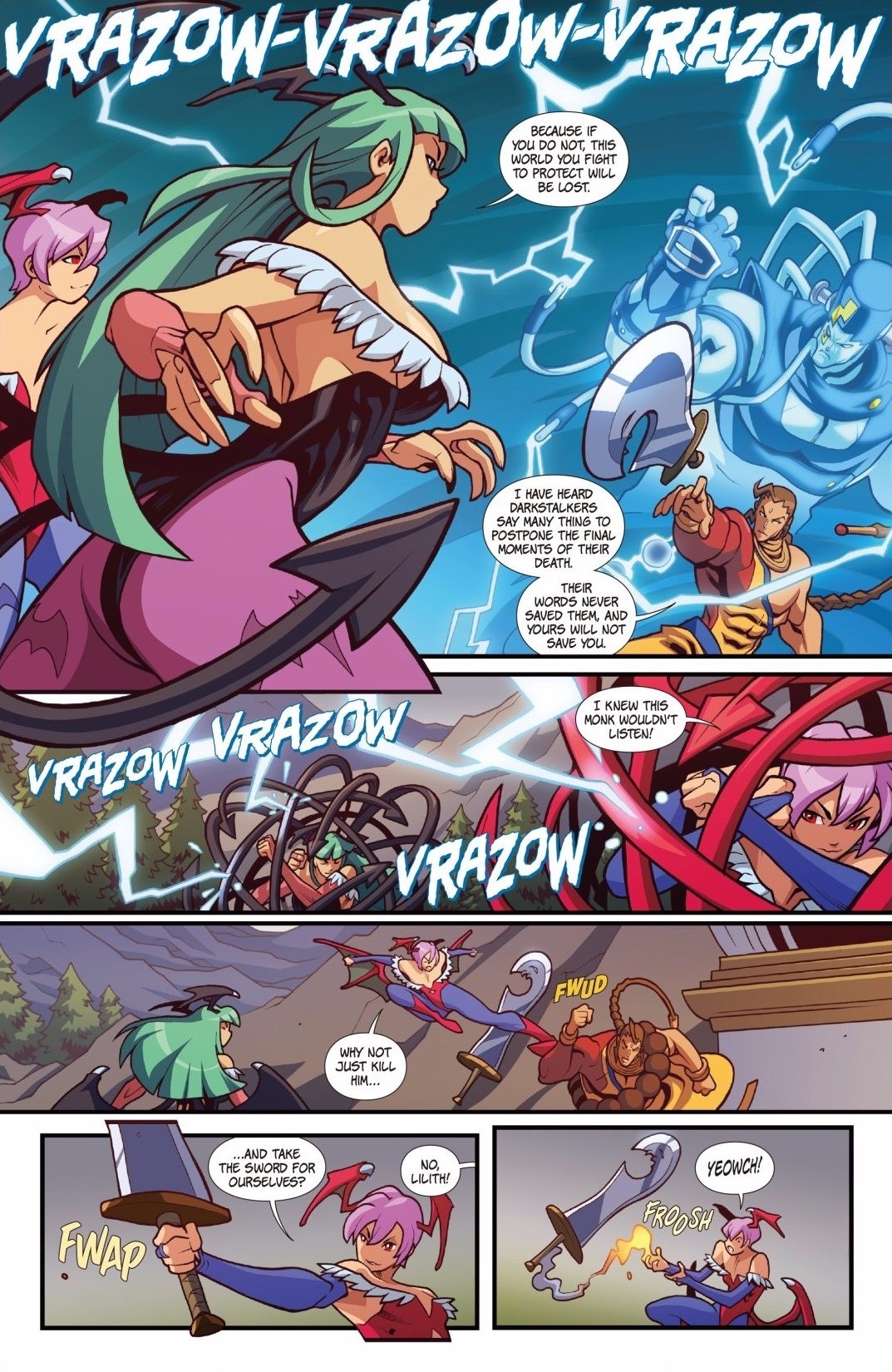 Read online Street Fighter VS Darkstalkers comic -  Issue #4 - 17