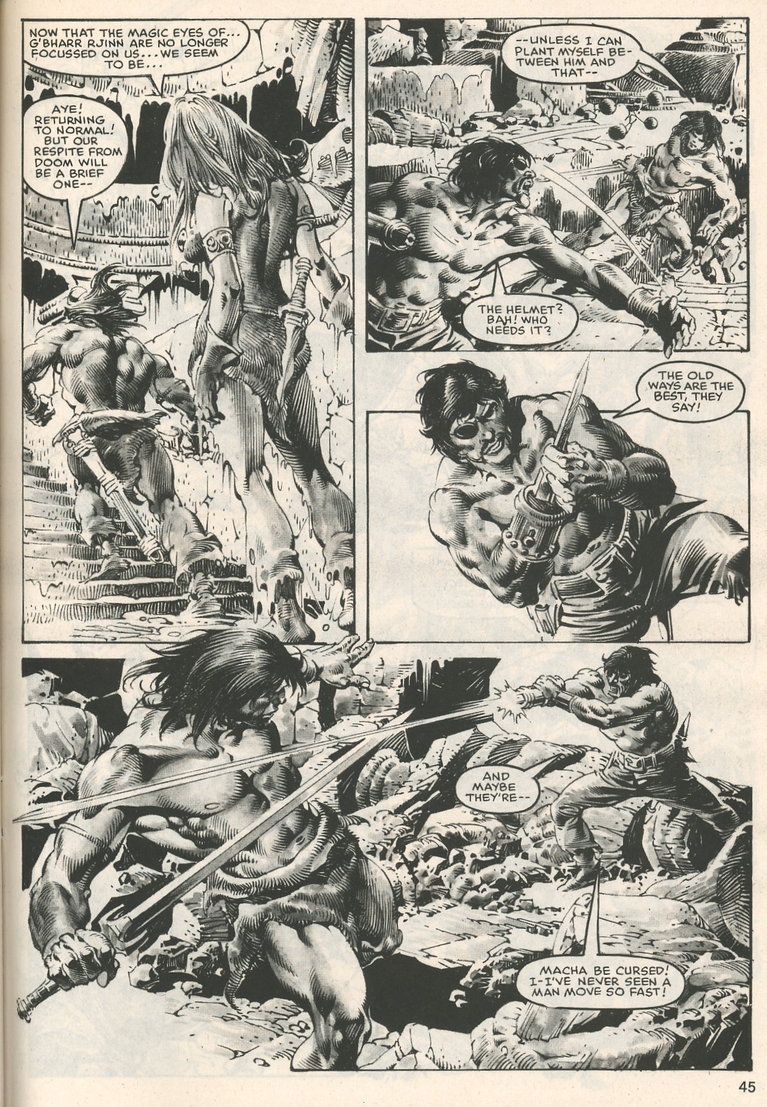 Read online The Savage Sword Of Conan comic -  Issue #107 - 45