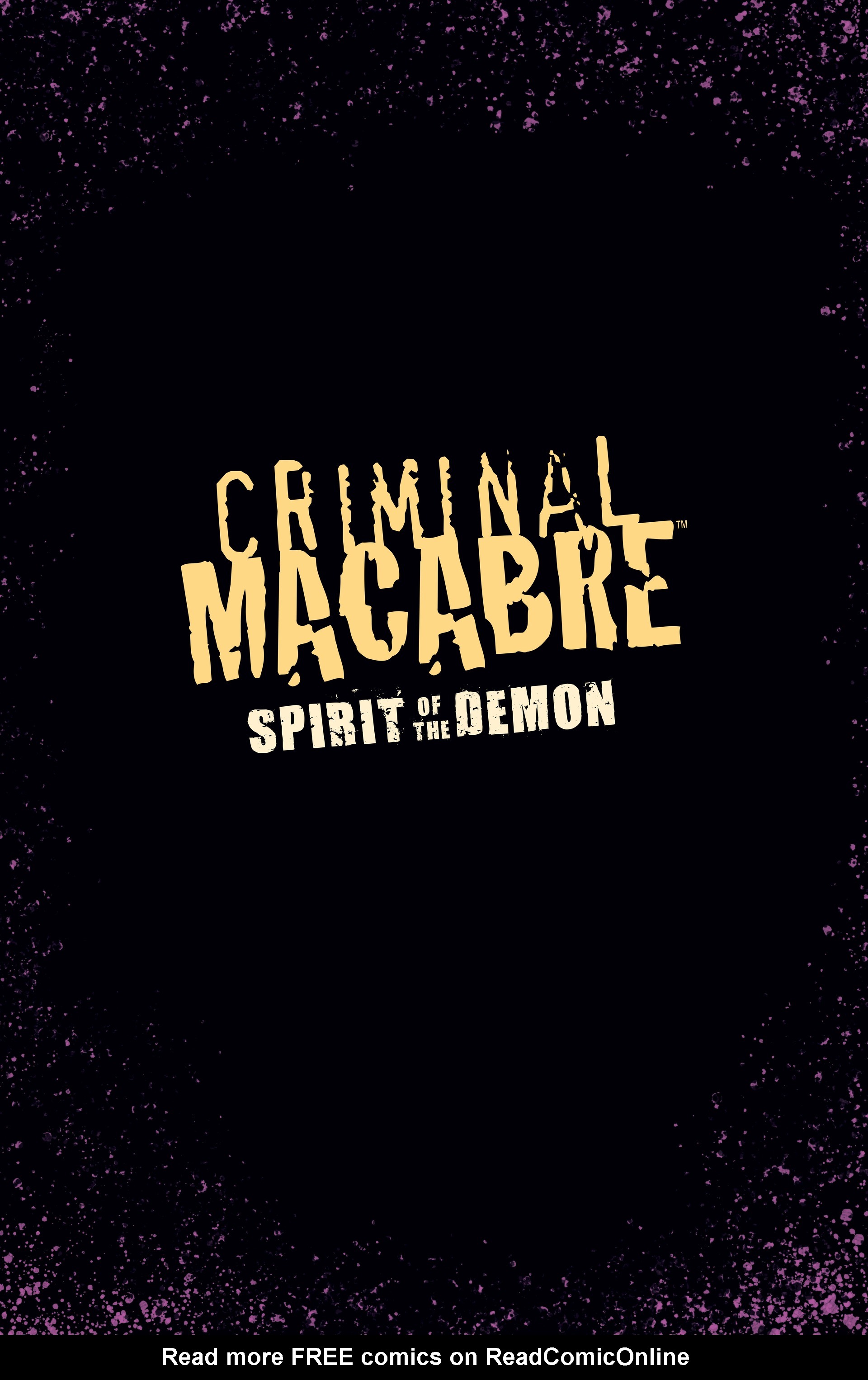 Read online Criminal Macabre: Spirit of the Demon comic -  Issue # Full - 3