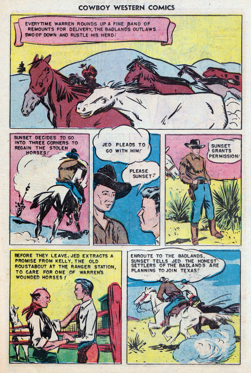 Read online Cowboy Western Comics (1948) comic -  Issue #28 - 23