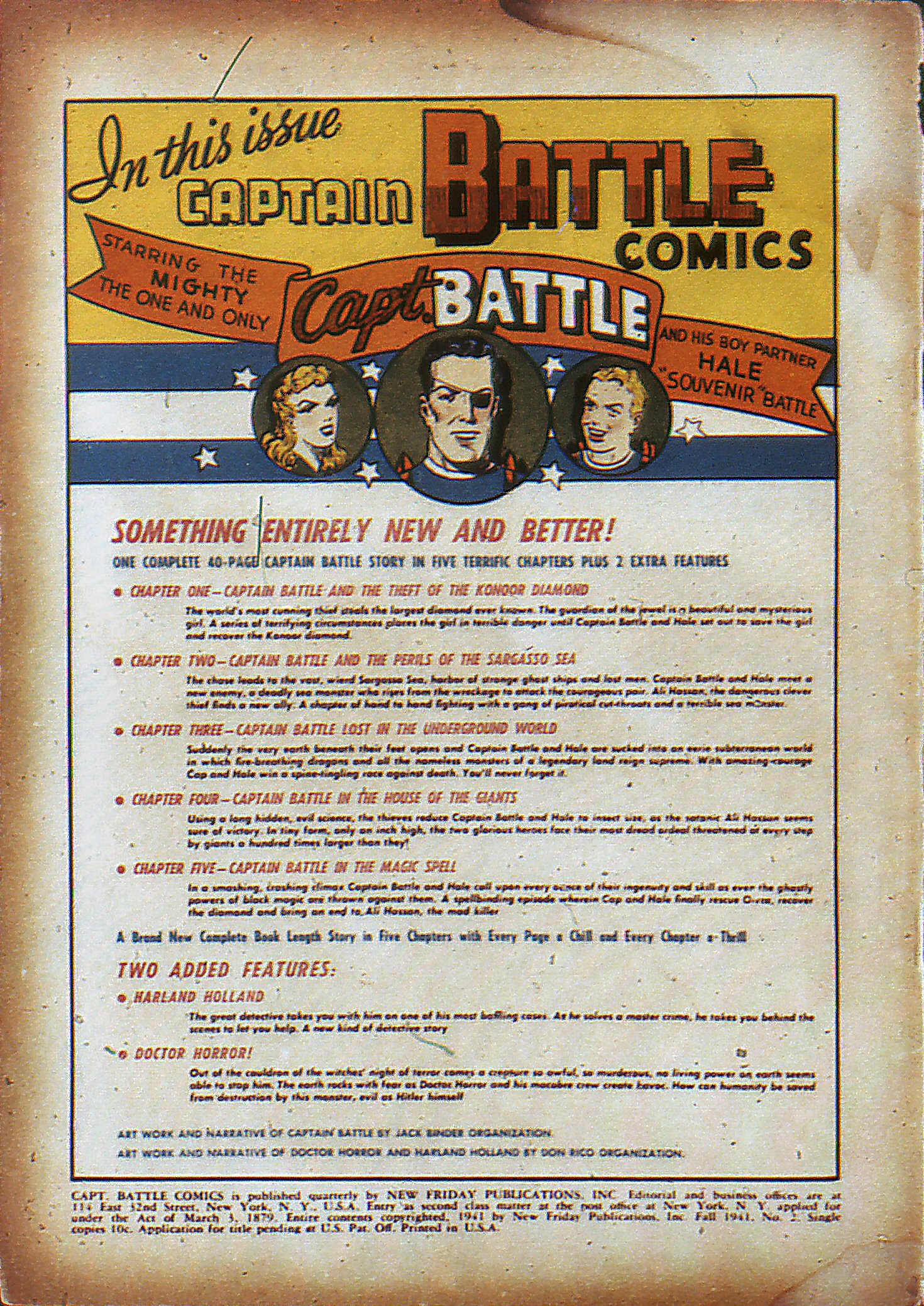Read online Captain Battle Comics comic -  Issue #2 - 2