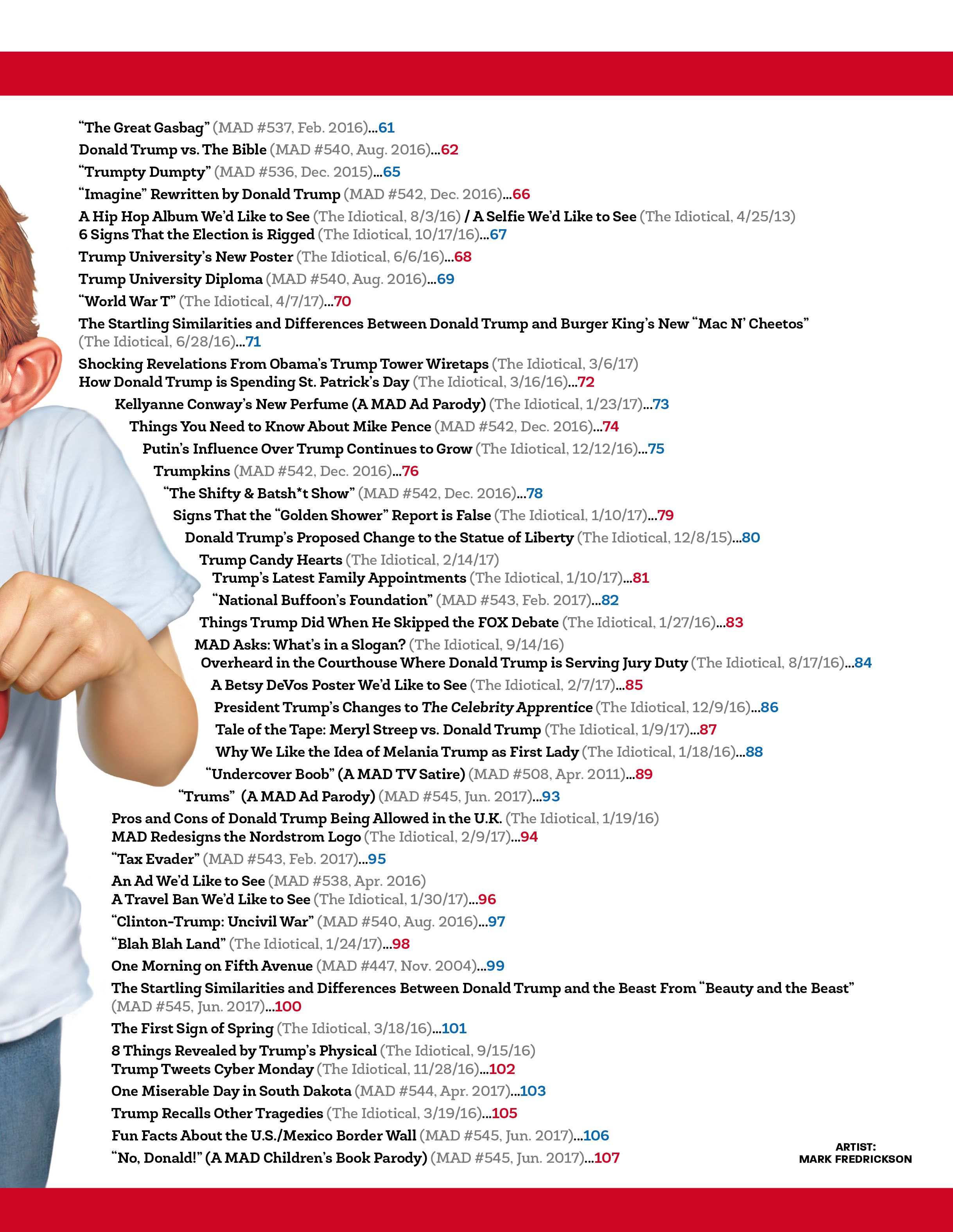 Read online MAD About Trump: A Brilliant Look at Our Brainless President comic -  Issue # TPB - 5