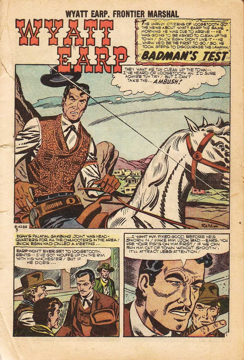 Read online Wyatt Earp Frontier Marshal comic -  Issue #23 - 3