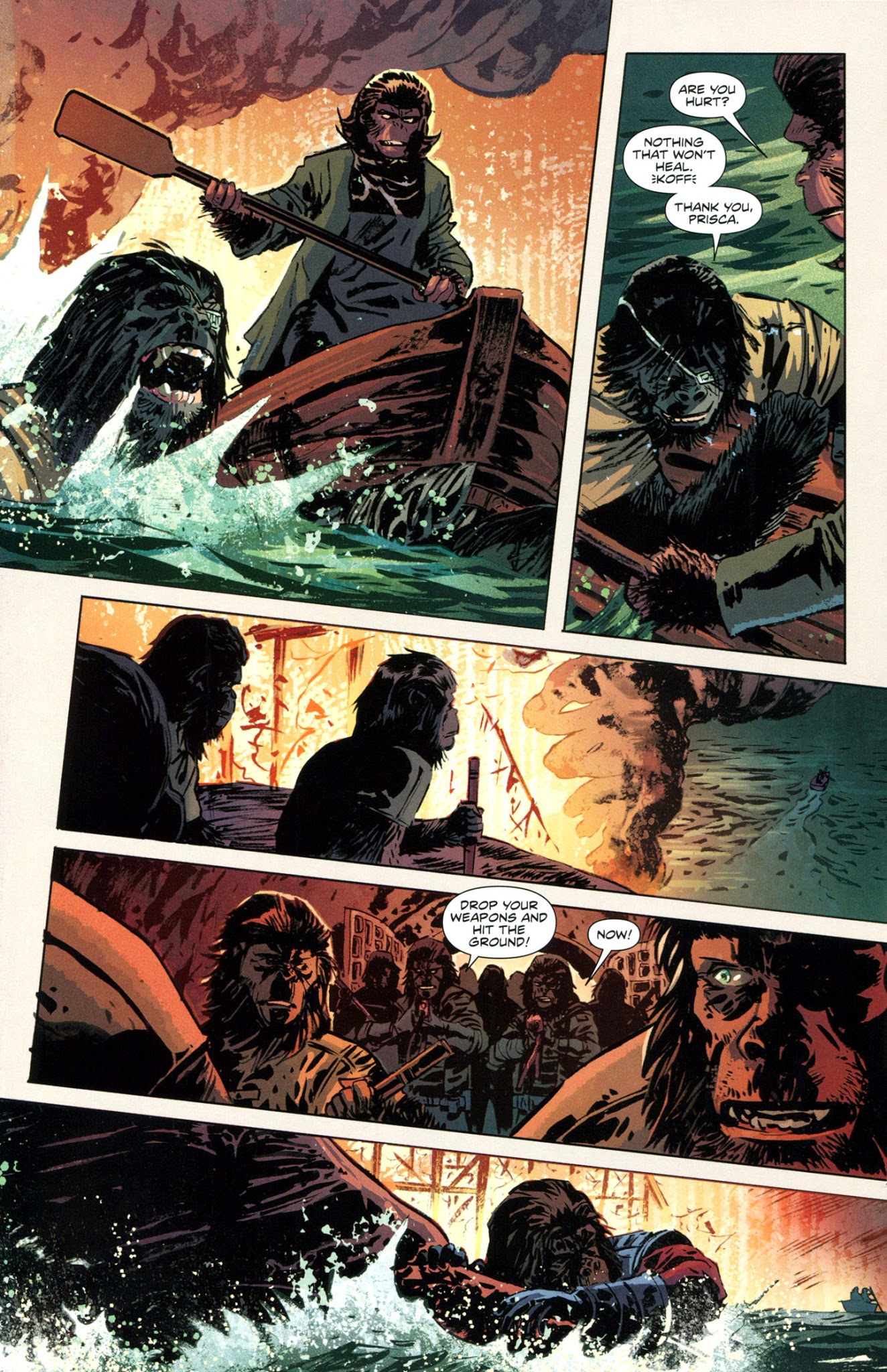 Read online Betrayal of the Planet of the Apes comic -  Issue #4 - 6