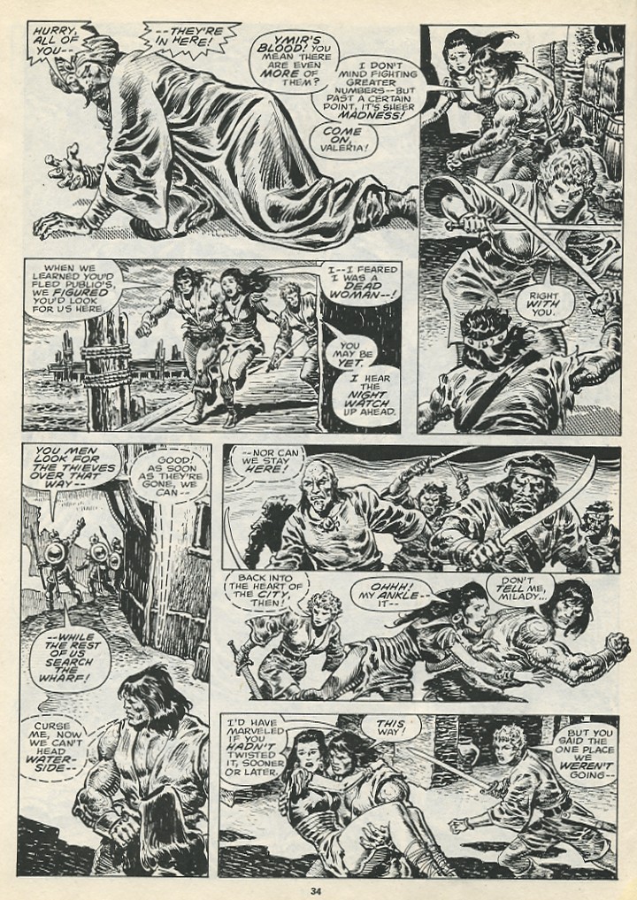Read online The Savage Sword Of Conan comic -  Issue #197 - 36