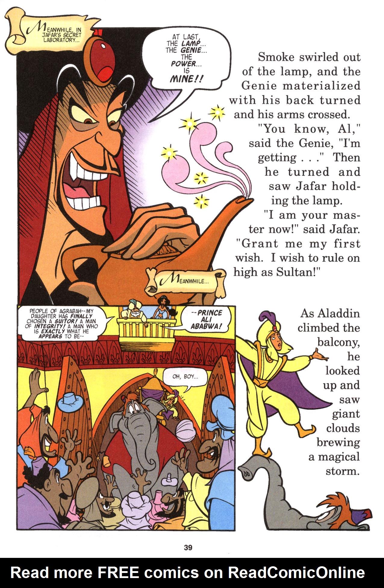 Read online Disney's Junior Graphic Novel Aladdin comic -  Issue # Full - 41