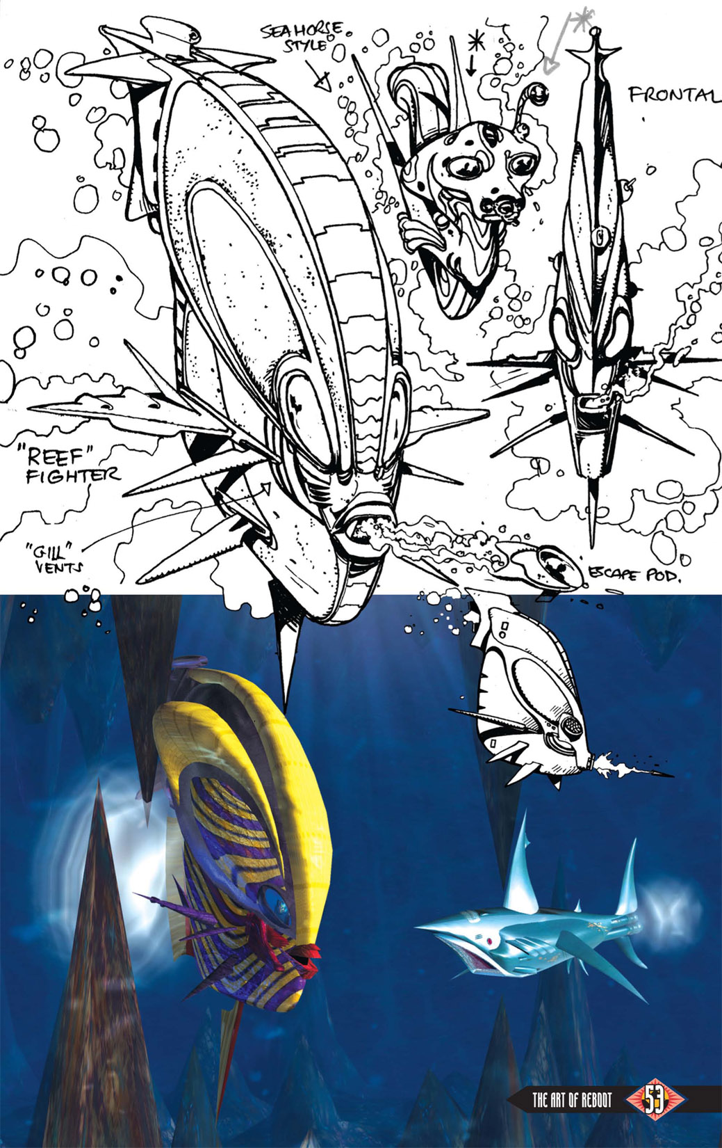 Read online The Art of Reboot comic -  Issue # TPB - 52