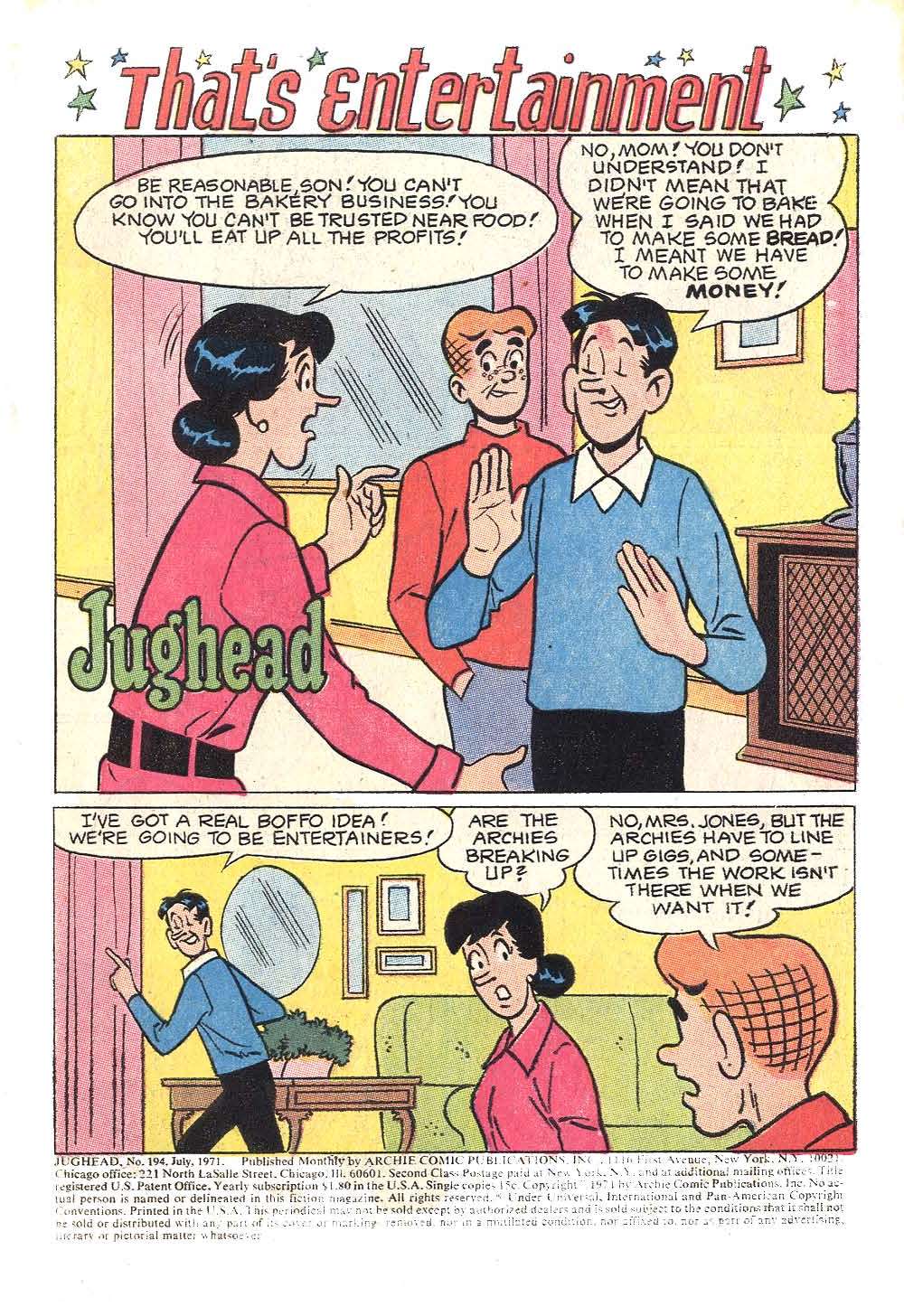 Read online Jughead (1965) comic -  Issue #194 - 3