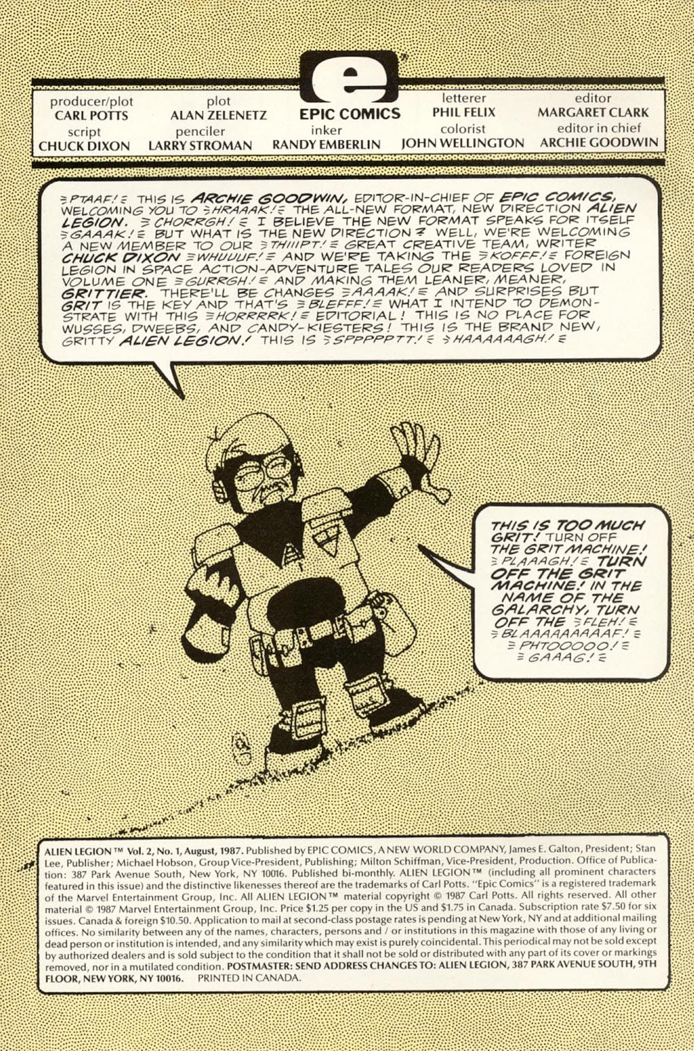 Read online Alien Legion (1987) comic -  Issue #1 - 2