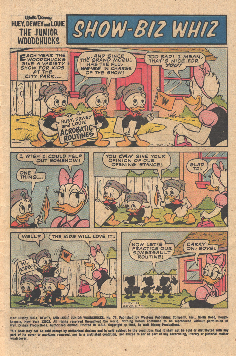 Read online Huey, Dewey, and Louie Junior Woodchucks comic -  Issue #73 - 3