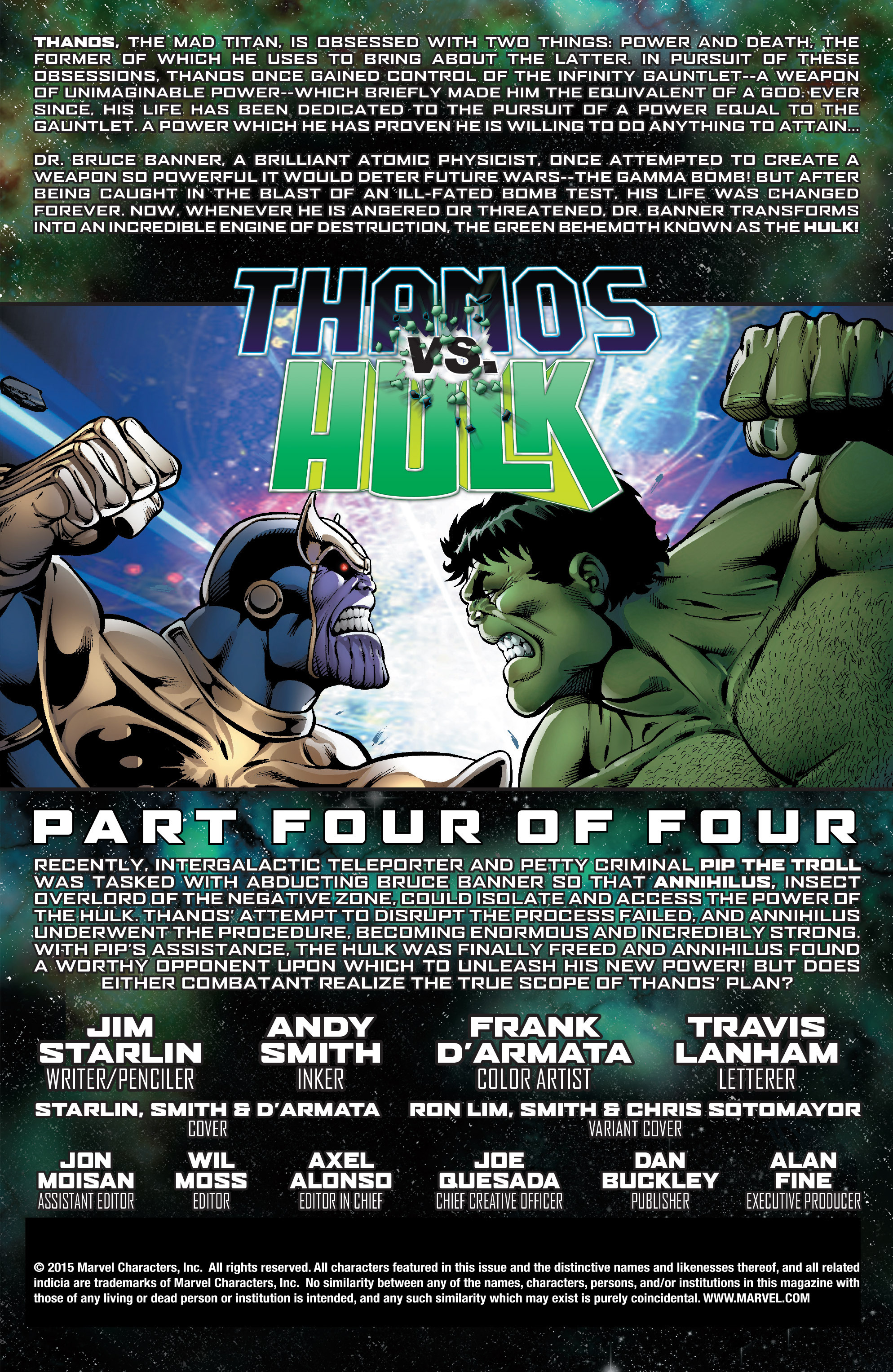Read online Thanos Vs. Hulk comic -  Issue #4 - 3