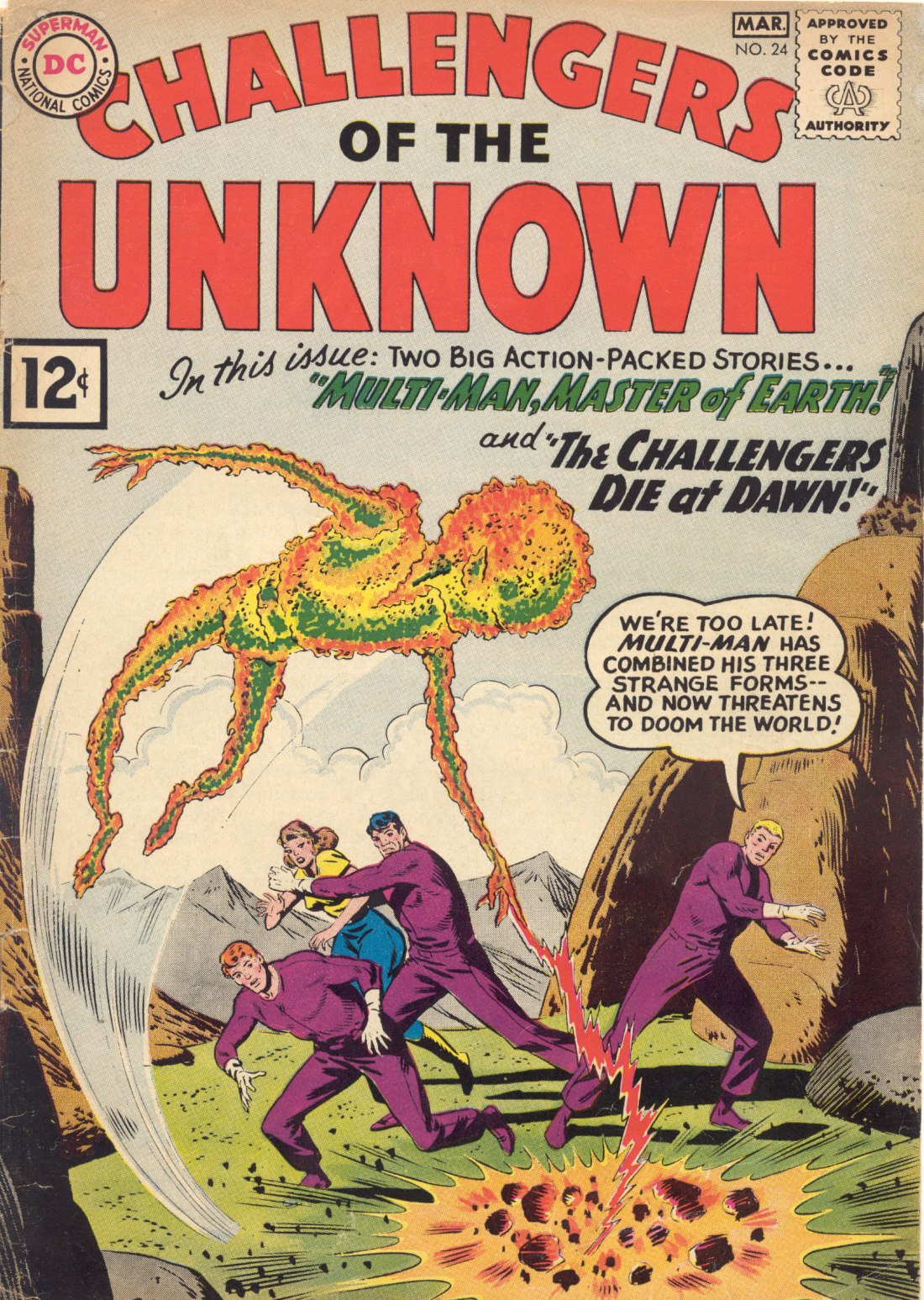 Read online Challengers of the Unknown (1958) comic -  Issue #24 - 1