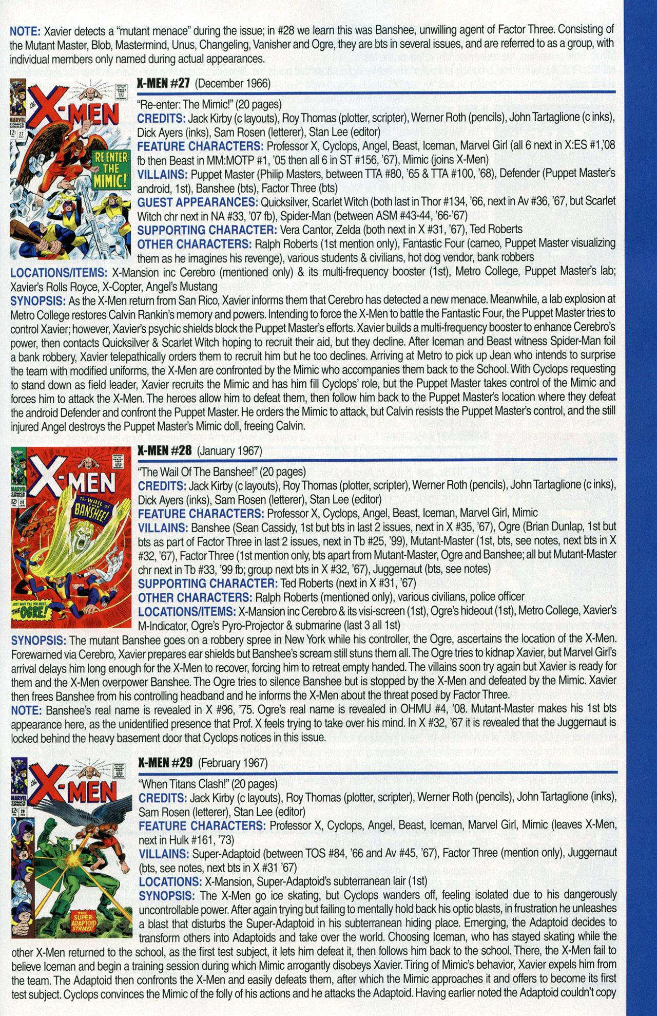 Read online Official Index to the Marvel Universe comic -  Issue #1 - 55