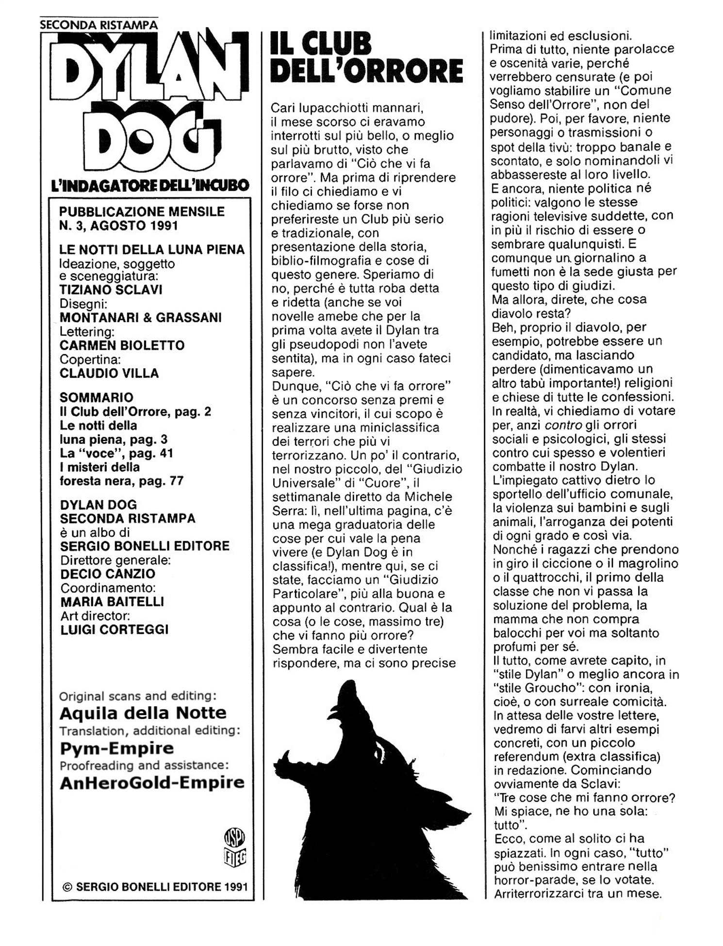 Read online Dylan Dog (1986) comic -  Issue #3 - 2