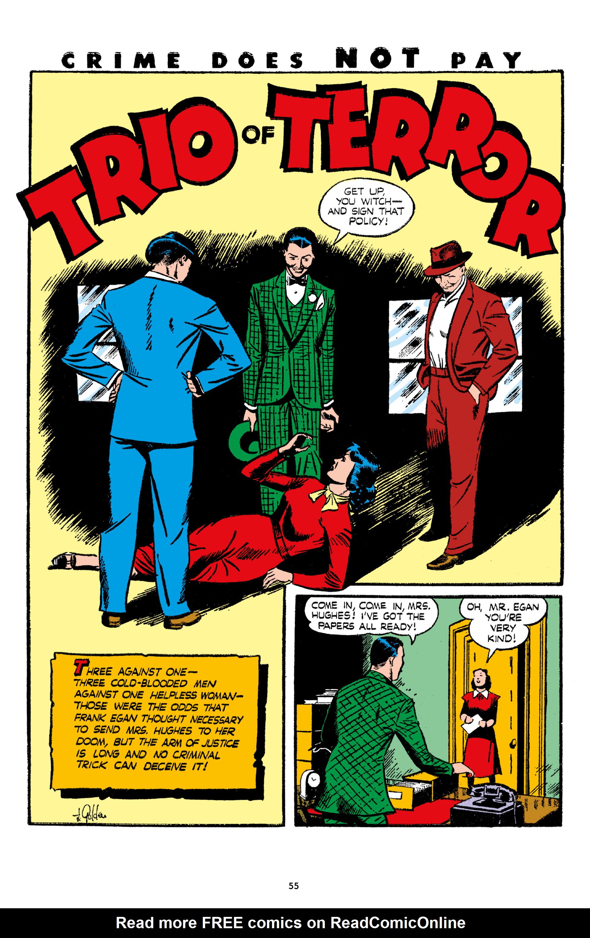 Read online Crime Does Not Pay Archives comic -  Issue # TPB 7 (Part 1) - 57