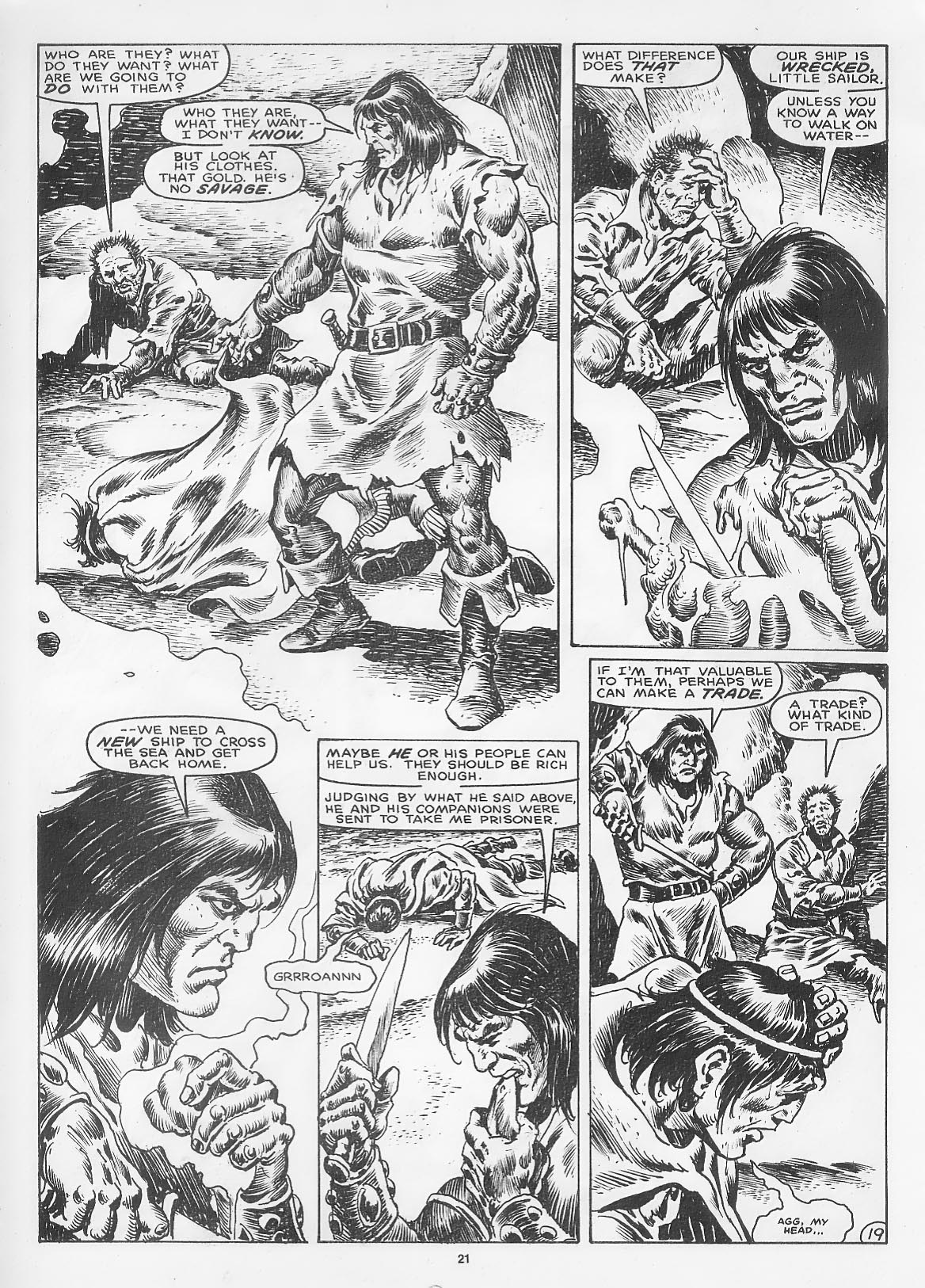 Read online The Savage Sword Of Conan comic -  Issue #166 - 23