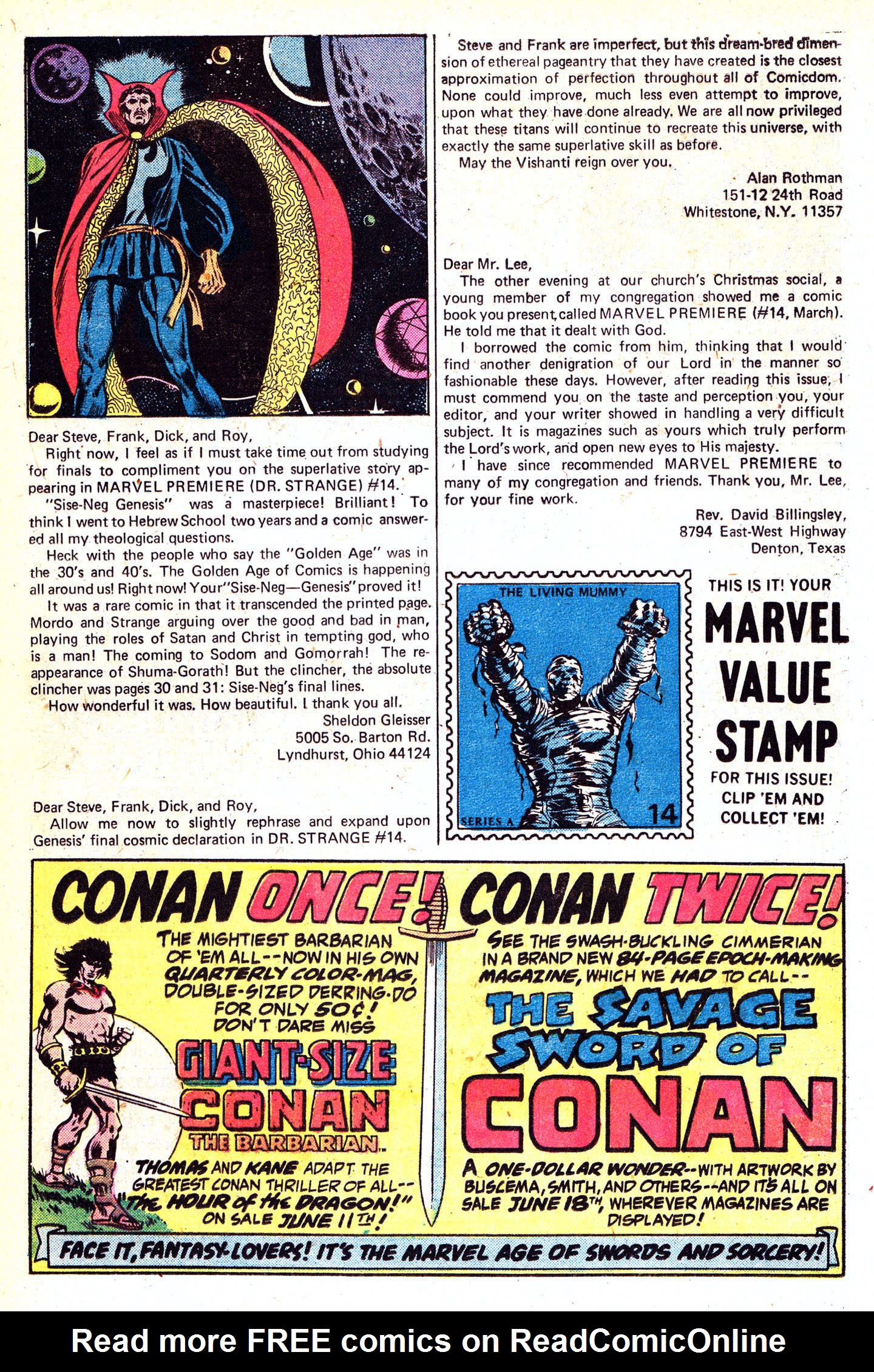 Read online Doctor Strange (1974) comic -  Issue #3 - 20