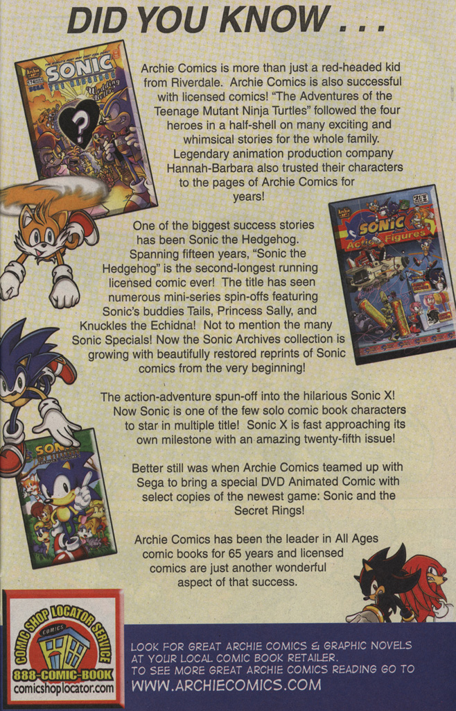 Read online Sonic the Hedgehog Free Comic Book Day Edition comic -  Issue # Special 1 - 27