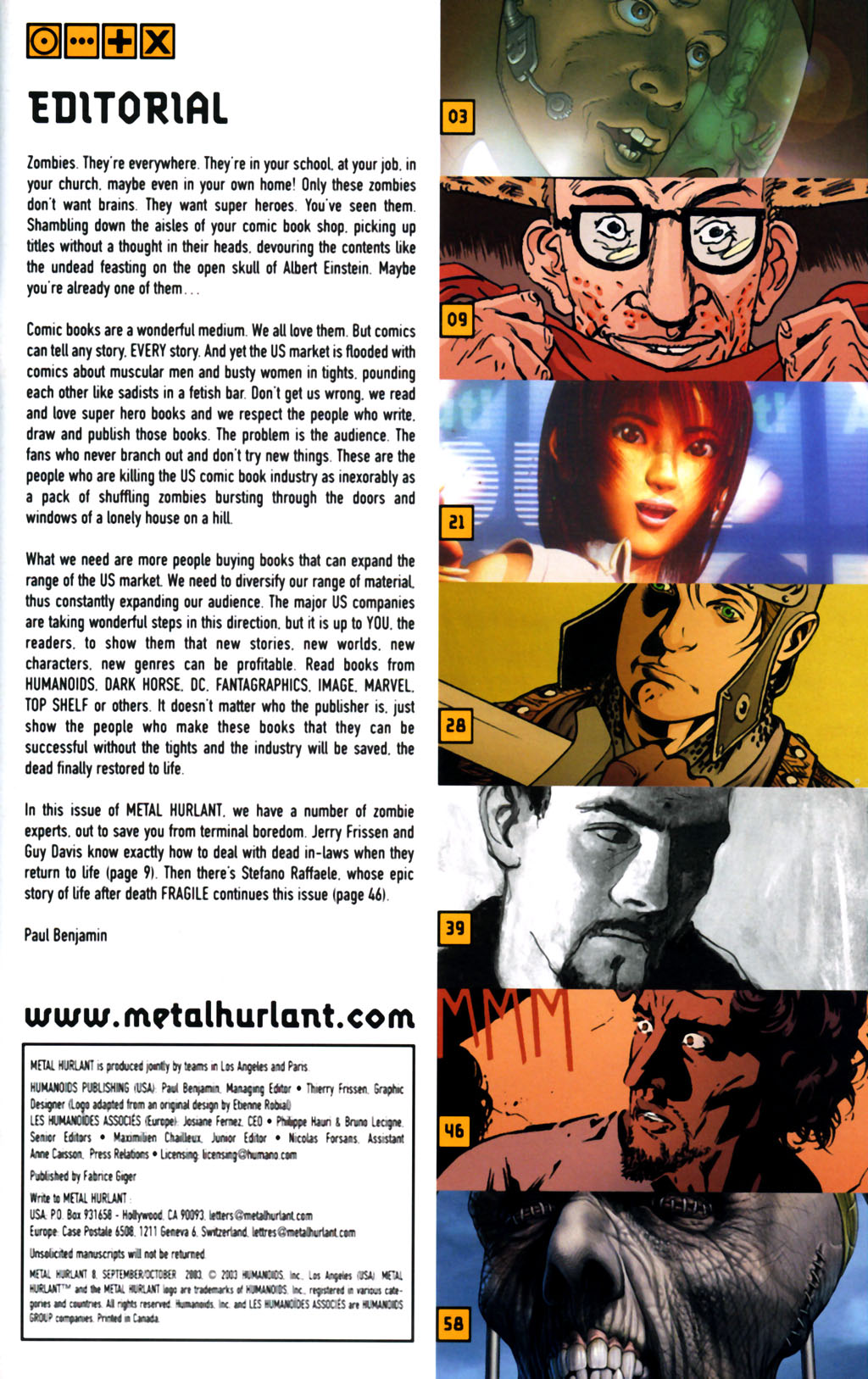 Read online Metal Hurlant comic -  Issue #8 - 2