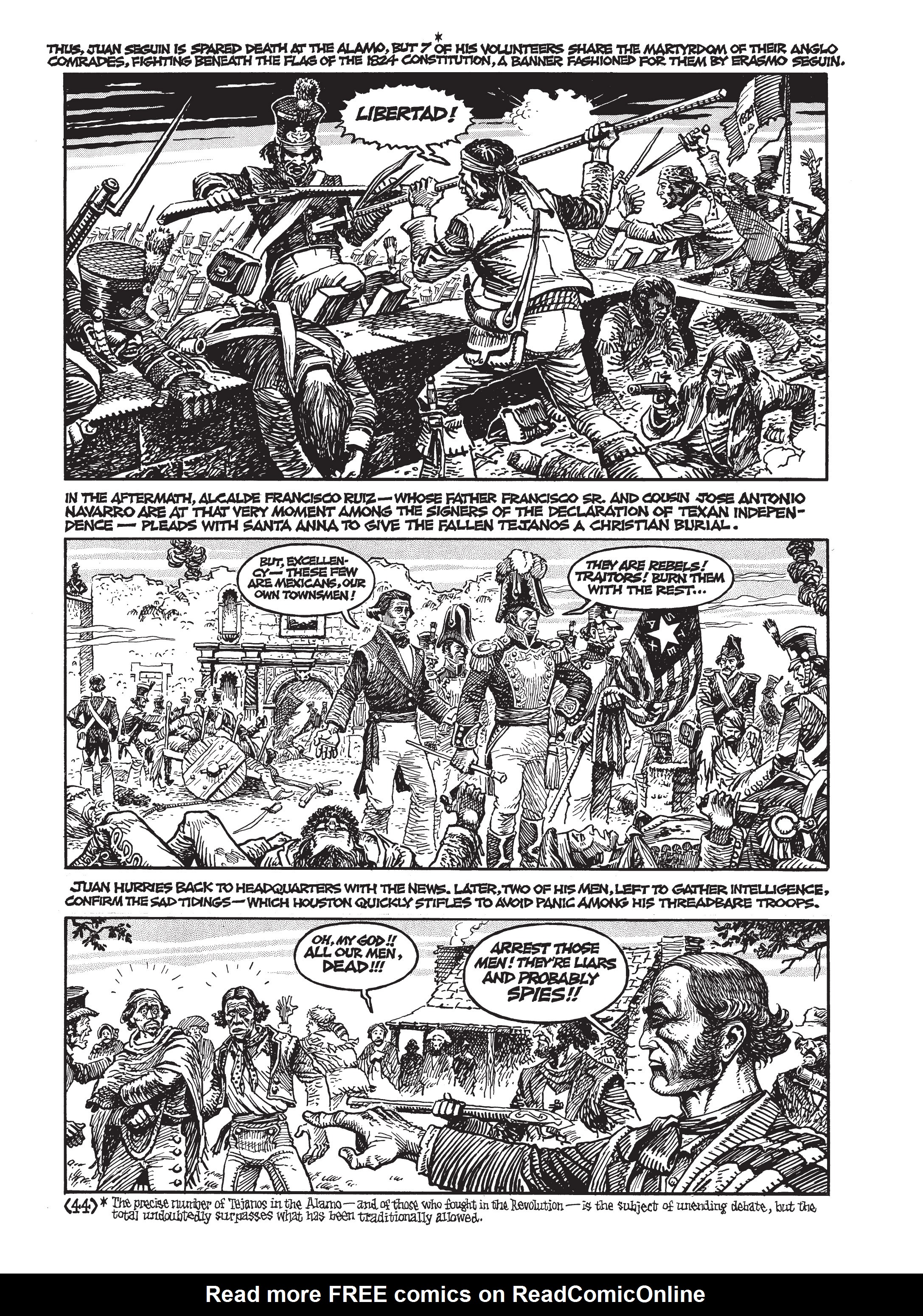 Read online Jack Jackson's American History: Los Tejanos and Lost Cause comic -  Issue # TPB (Part 1) - 48