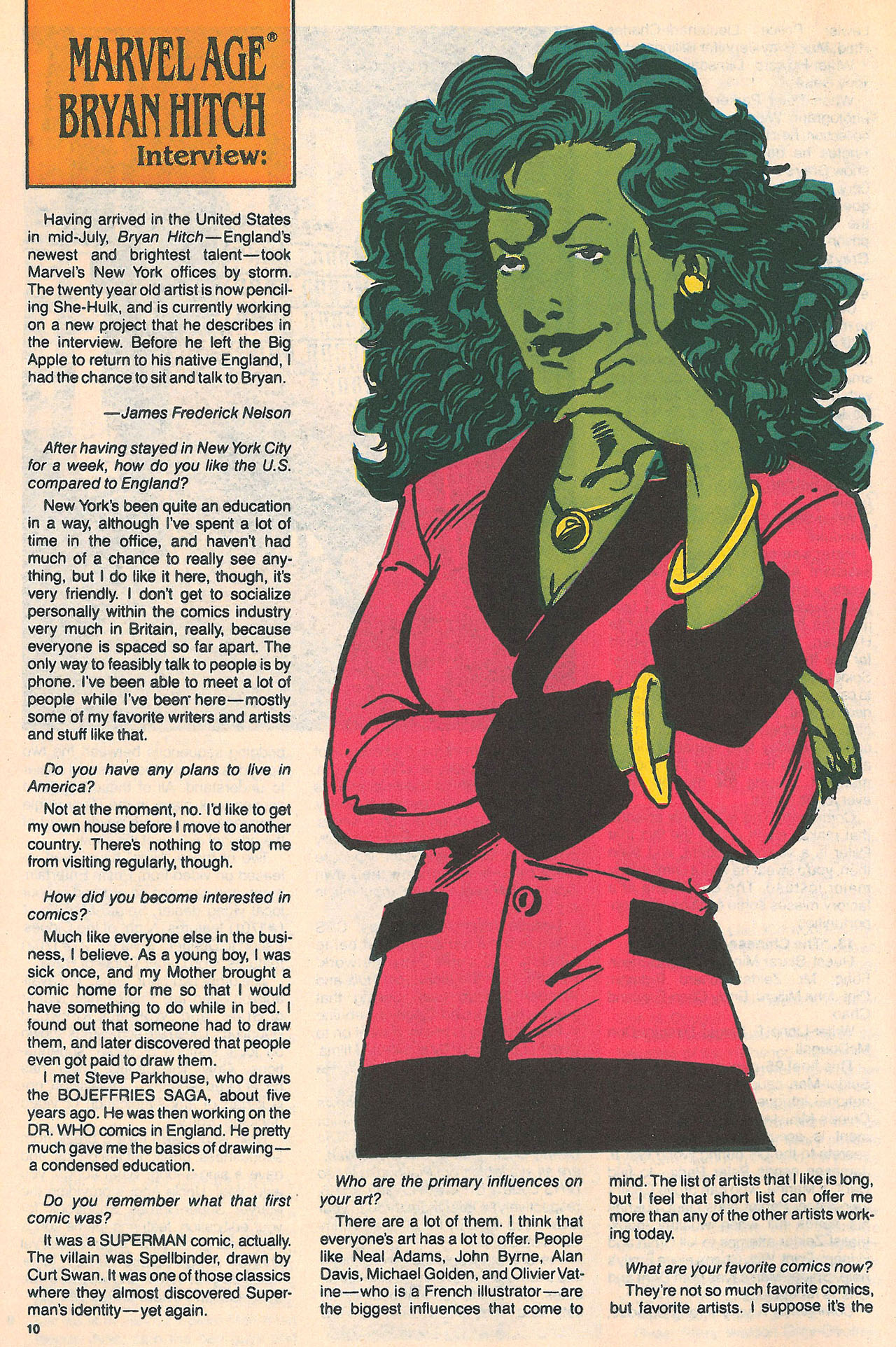 Read online Marvel Age comic -  Issue #98 - 12