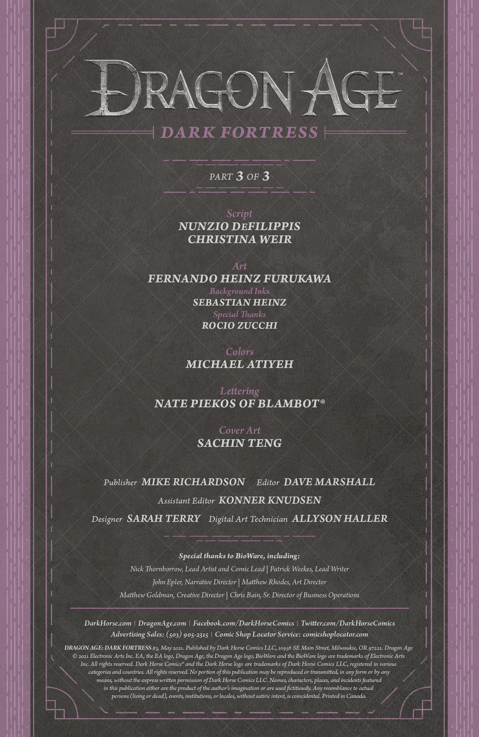 Read online Dragon Age: Dark Fortress comic -  Issue #3 - 2