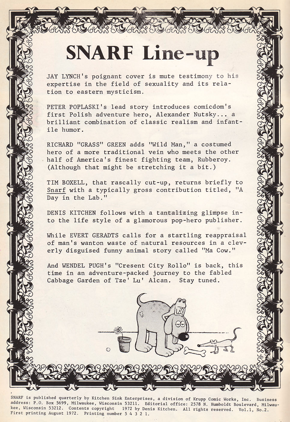 Read online Snarf comic -  Issue #2 - 2