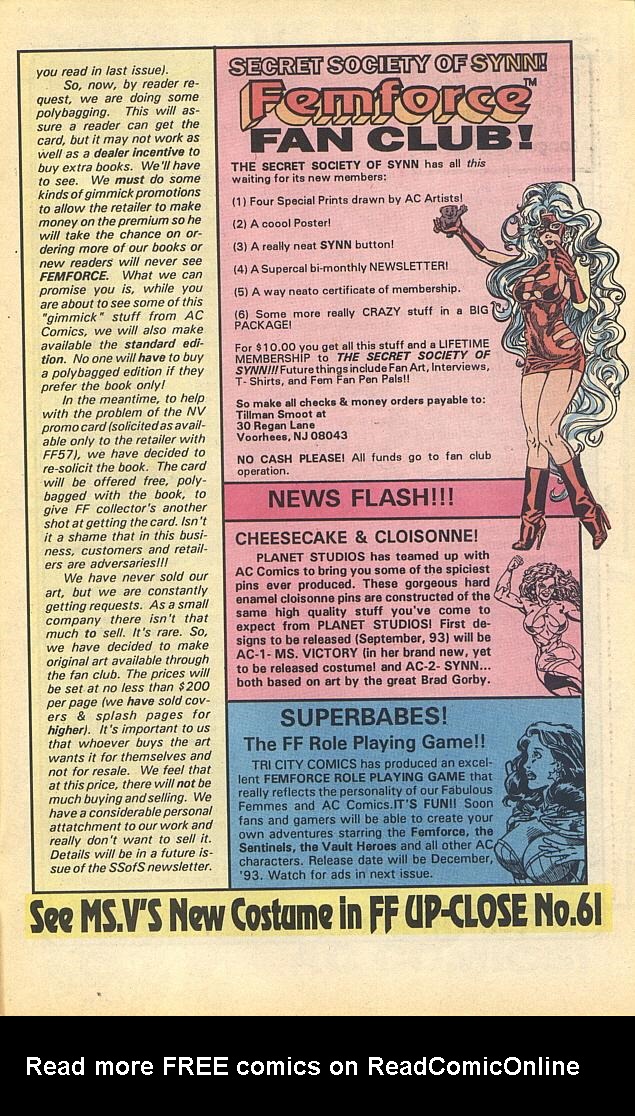 Read online Femforce comic -  Issue #62 - 33