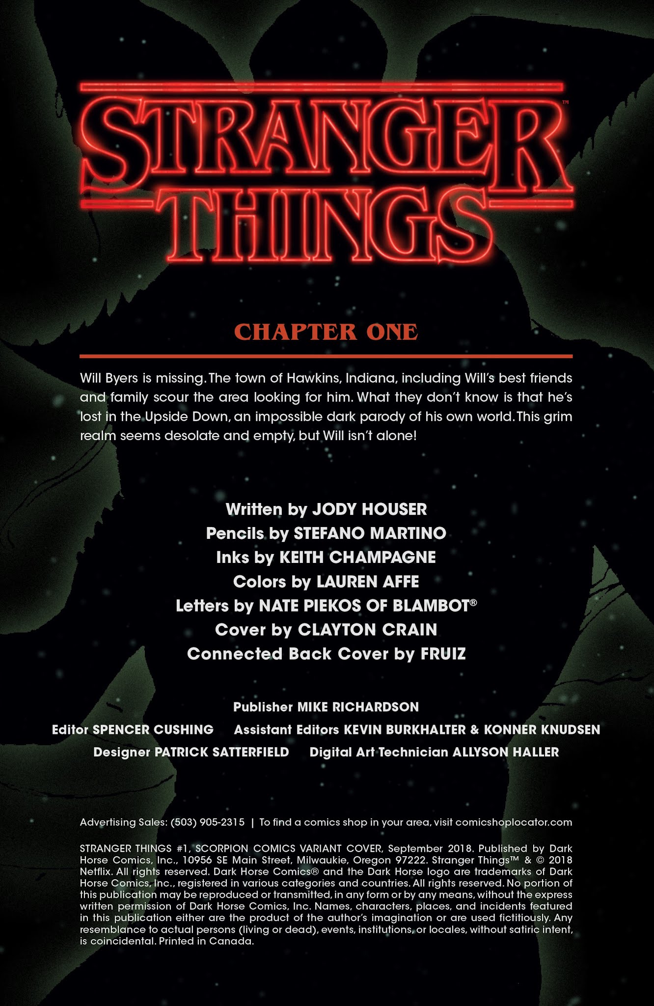 Read online Stranger Things comic -  Issue #1 - 2