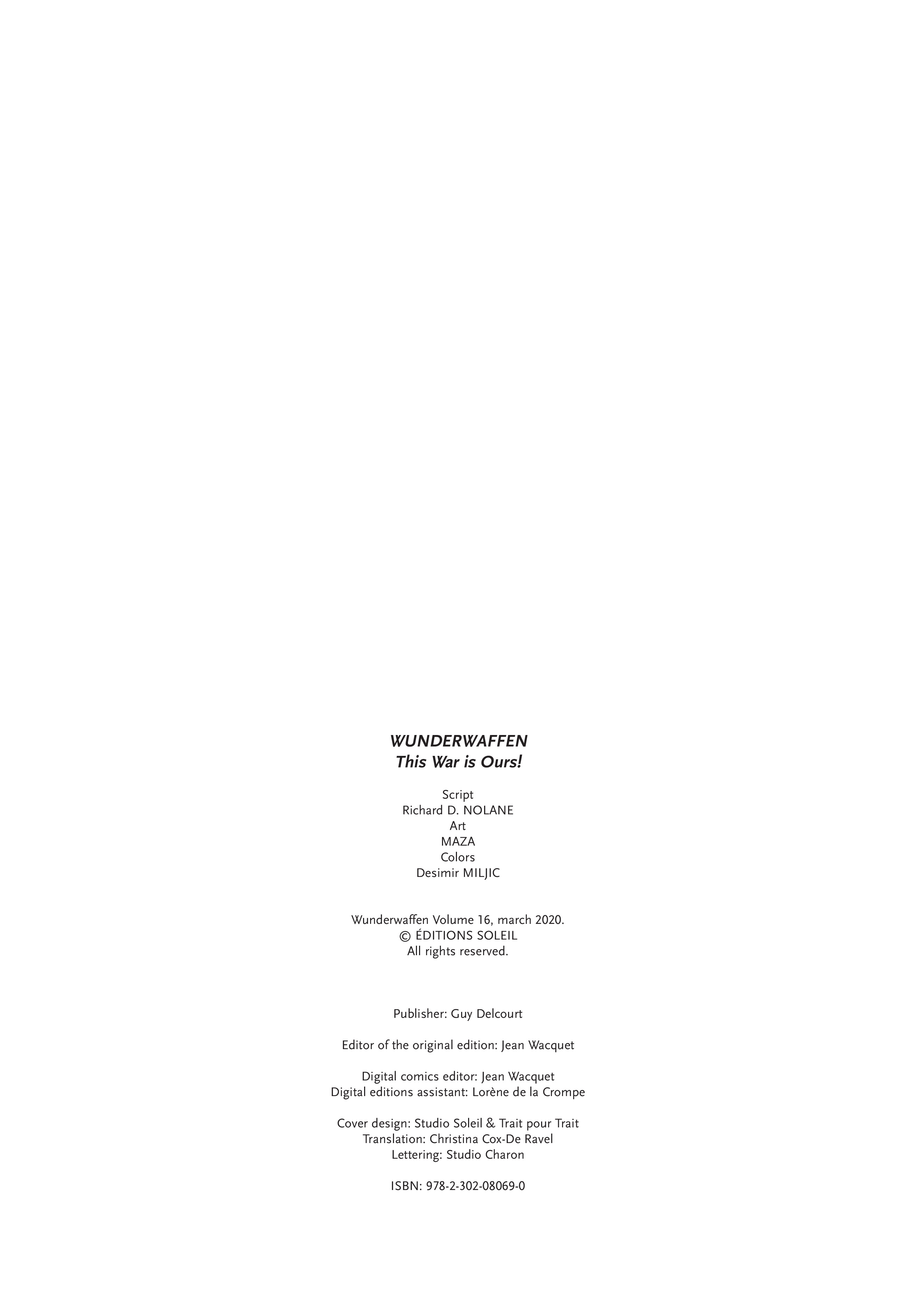 Read online Wunderwaffen comic -  Issue #16 - 2