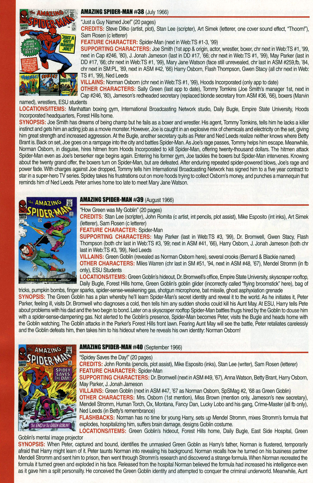 Read online Official Index to the Marvel Universe comic -  Issue #1 - 18