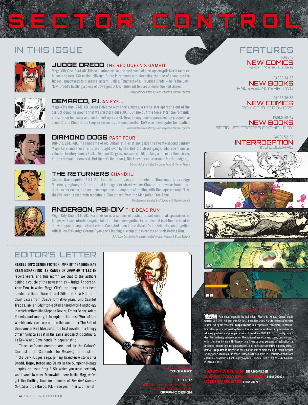 Judge Dredd Megazine (Vol. 5) issue 412 - Page 3