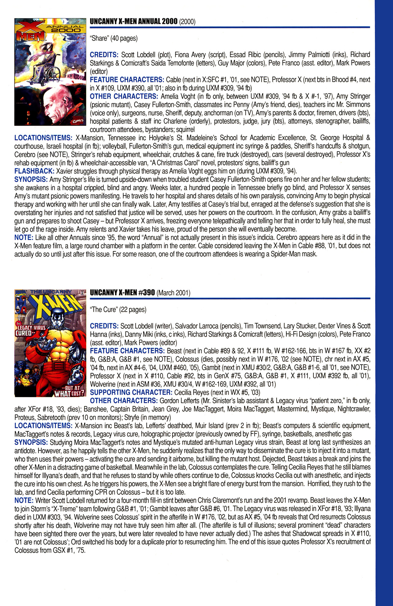 Read online Official Index to the Marvel Universe comic -  Issue #10 - 55