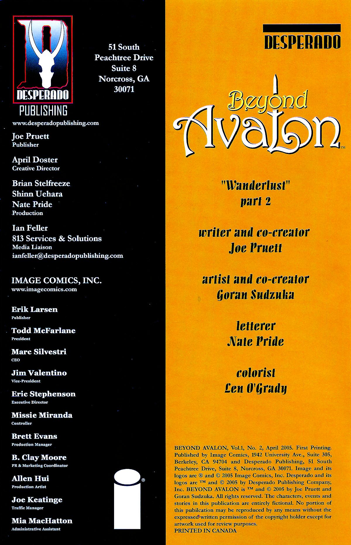 Read online Beyond Avalon comic -  Issue #2 - 2
