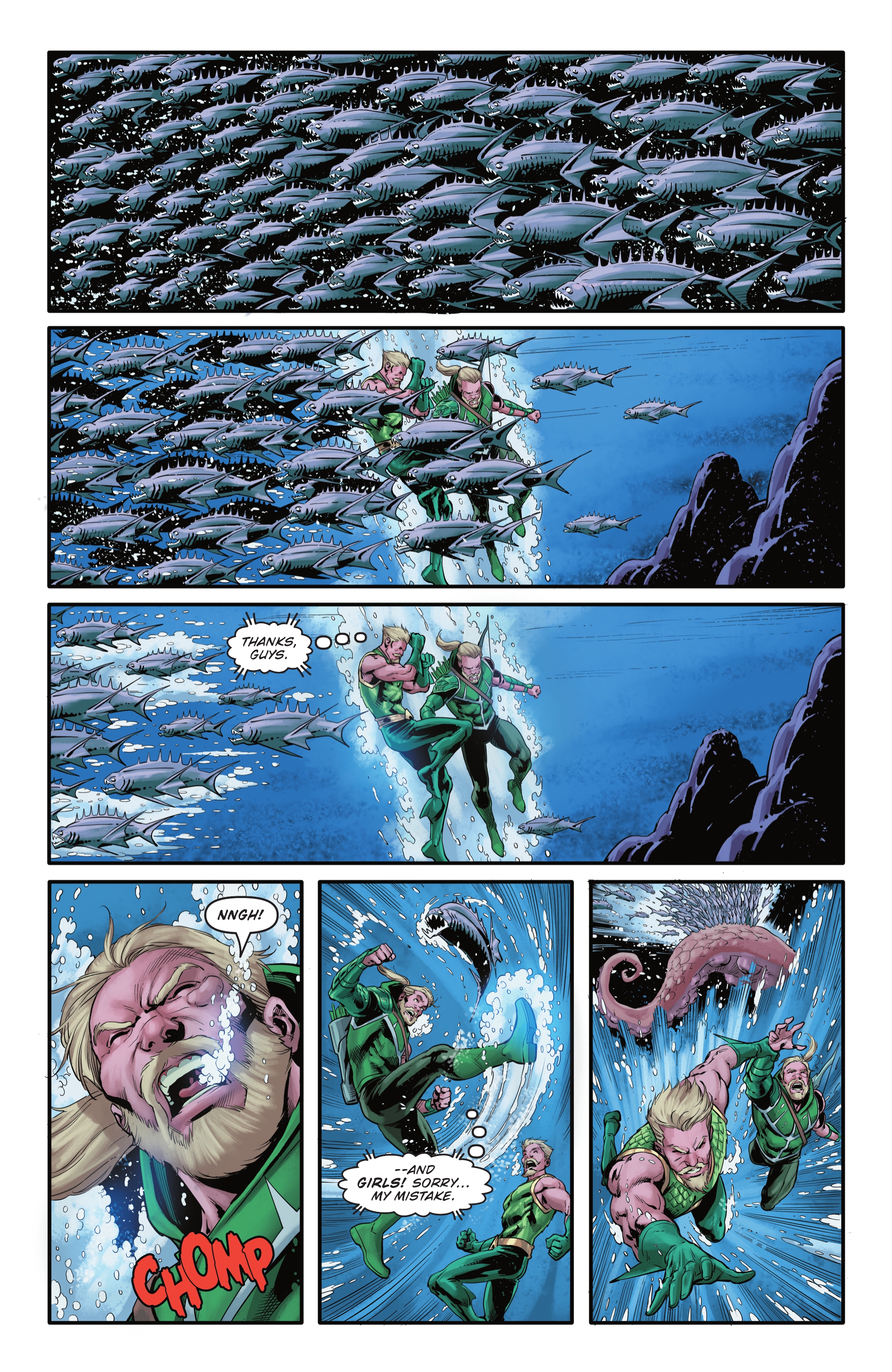 Read online Aquaman/Green Arrow - Deep Target comic -  Issue #4 - 22