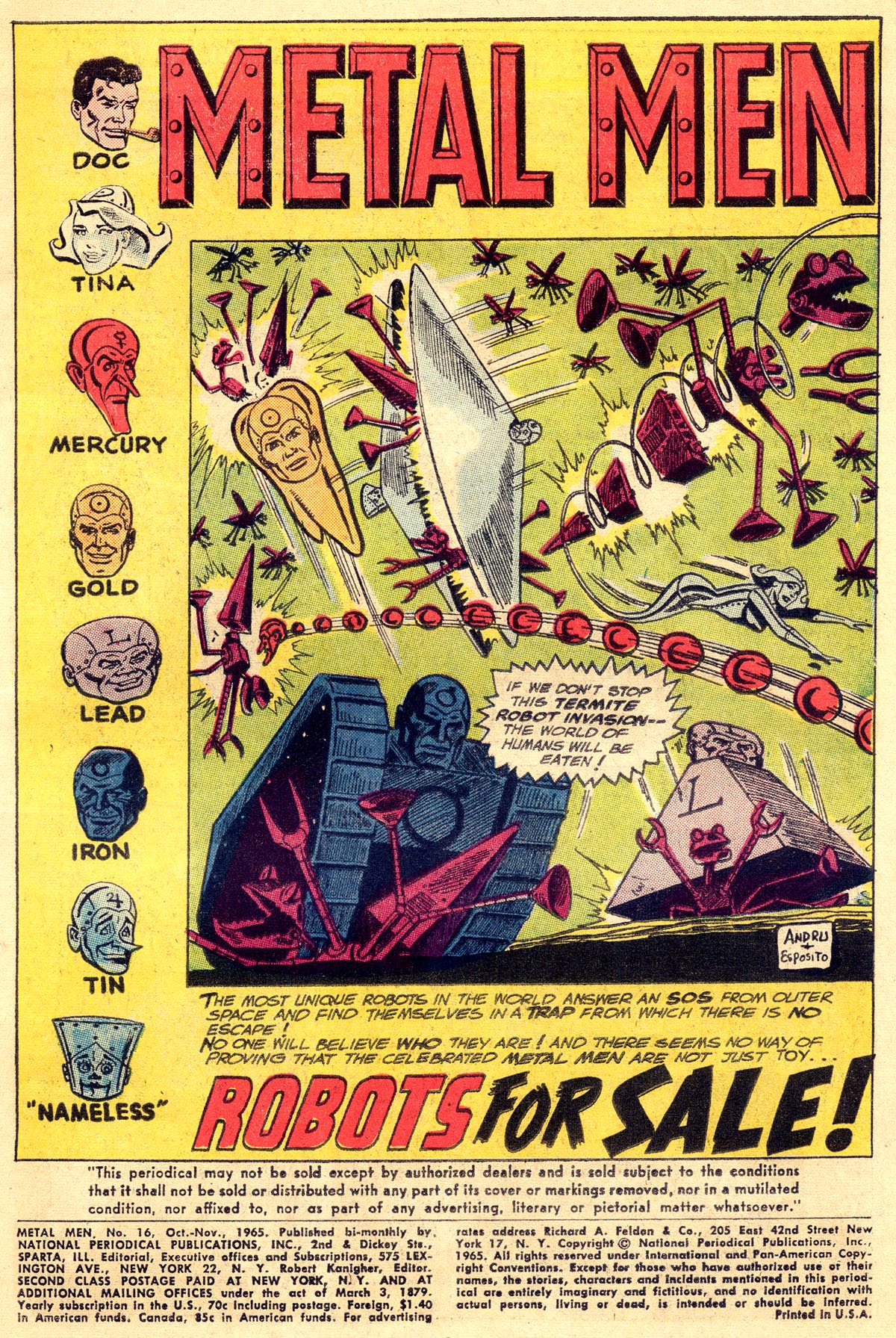 Read online Metal Men (1963) comic -  Issue #16 - 3
