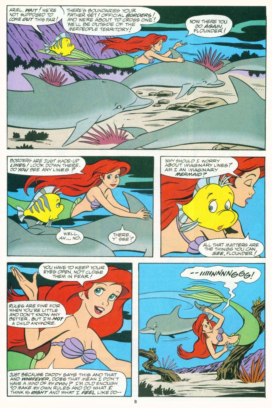 Read online Disney's The Little Mermaid Limited Series comic -  Issue #1 - 8