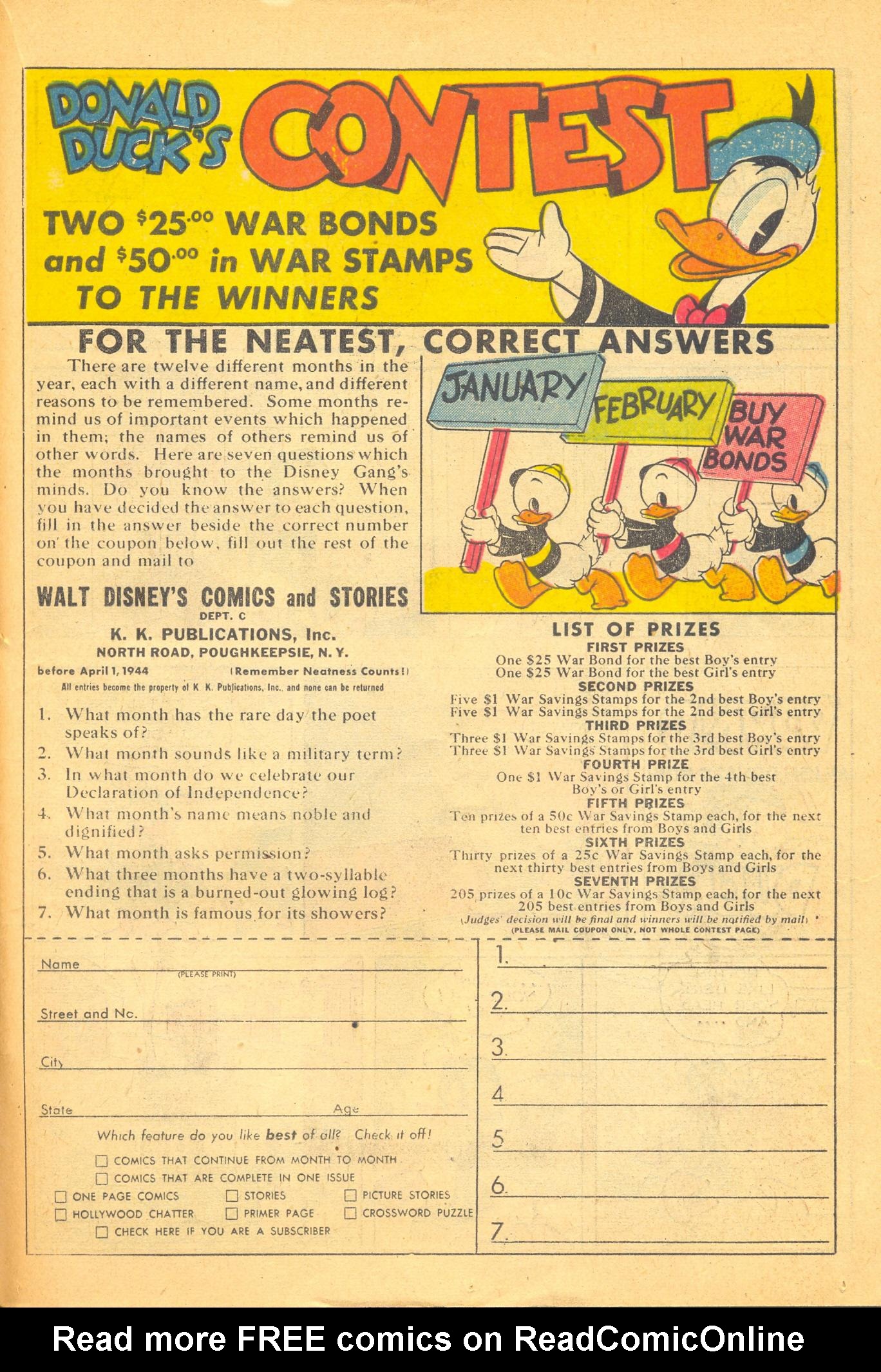 Read online Walt Disney's Comics and Stories comic -  Issue #42 - 41
