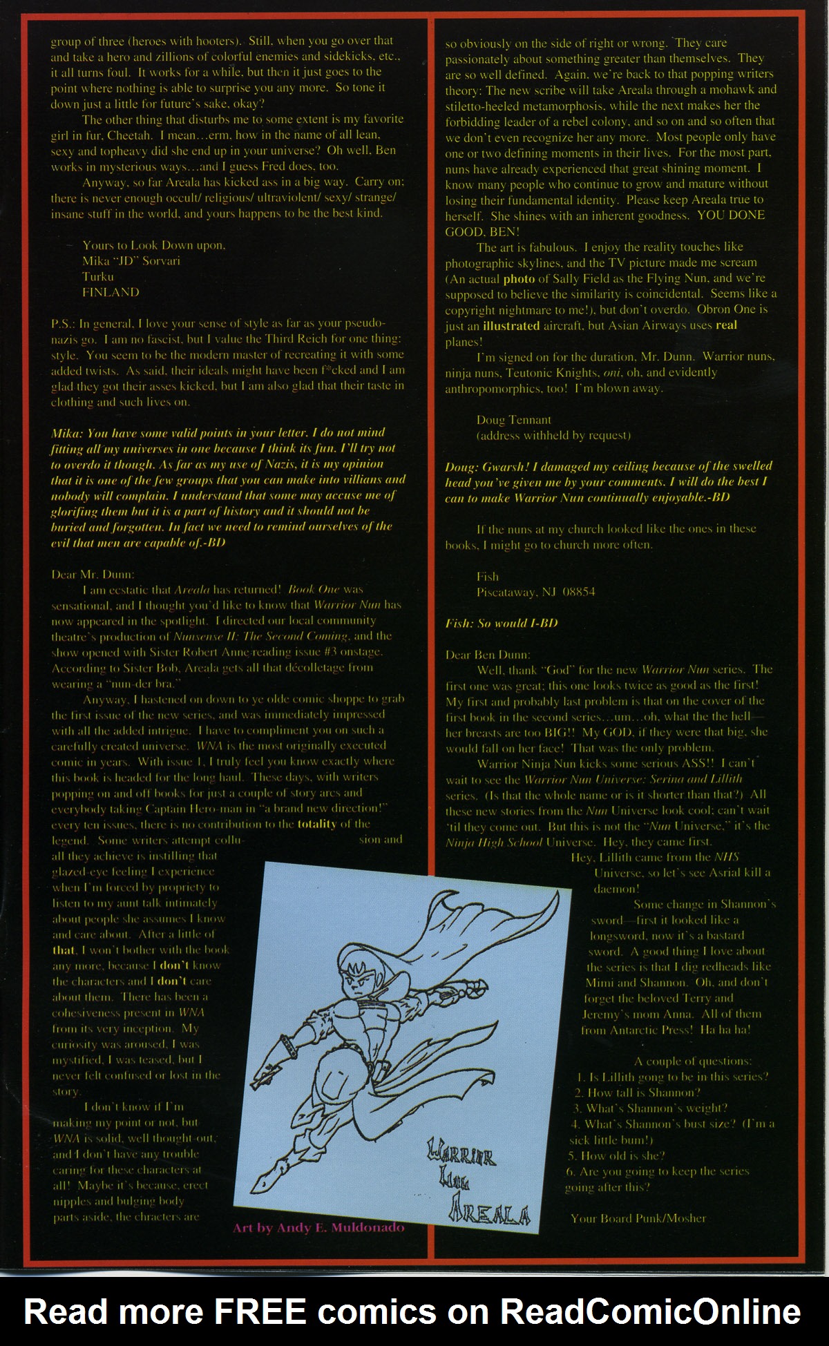 Read online Warrior Nun Areala: Rituals comic -  Issue #3 - 26