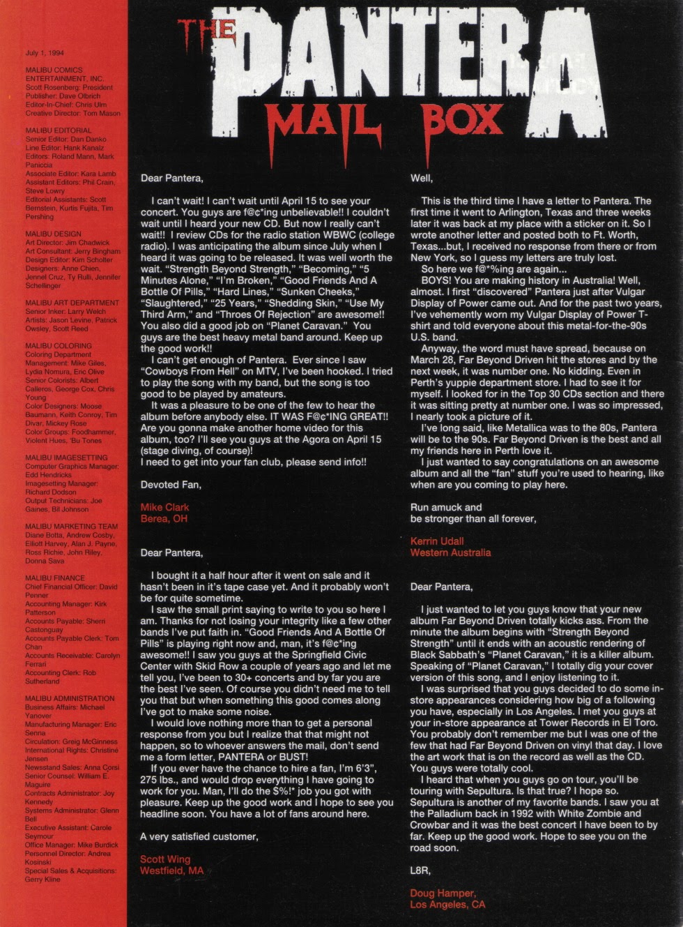 Read online Pantera comic -  Issue # Full - 50